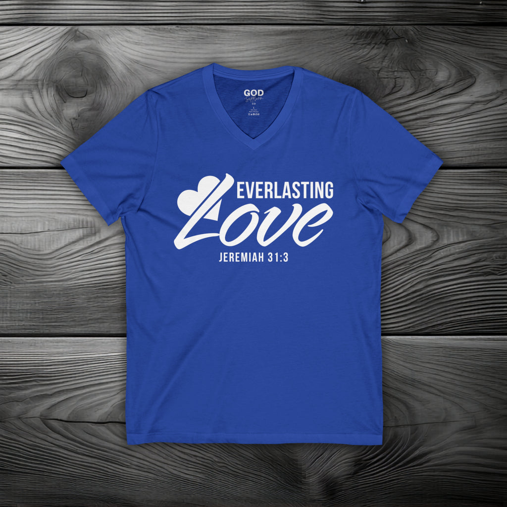 Everlasting Love Unisex Jersey Short Sleeve V-Neck Tee