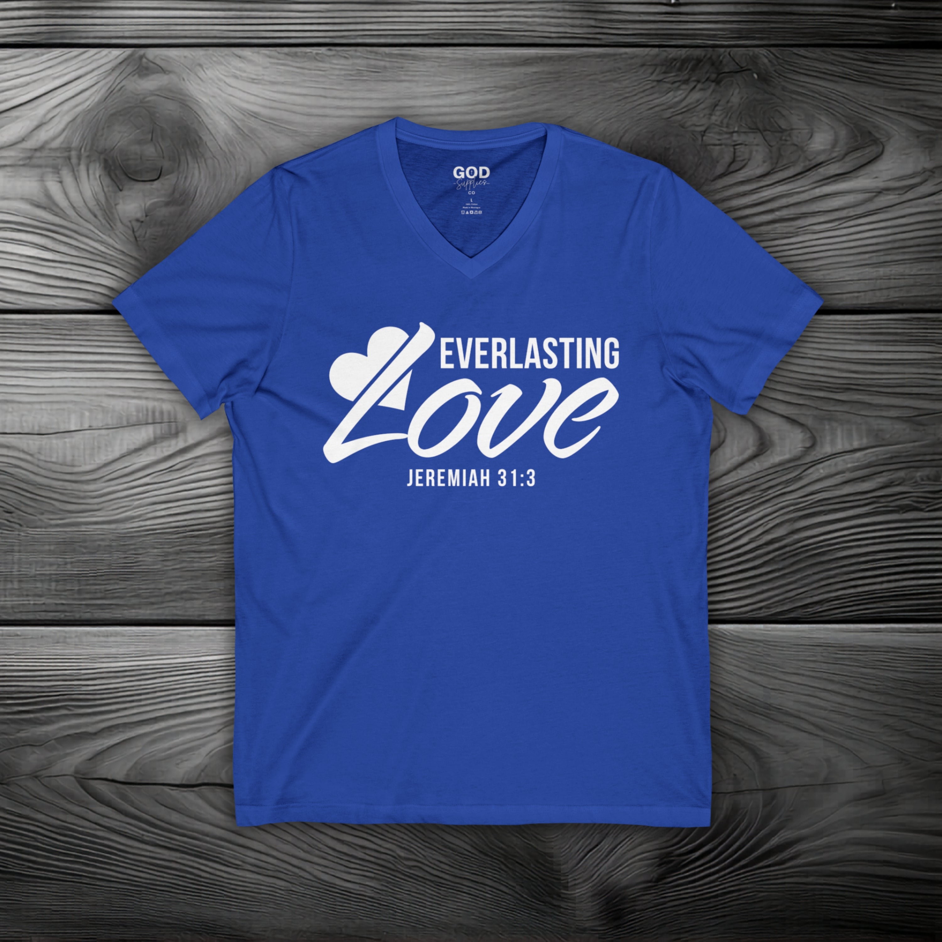 Everlasting Love Unisex Jersey Short Sleeve V-Neck Tee