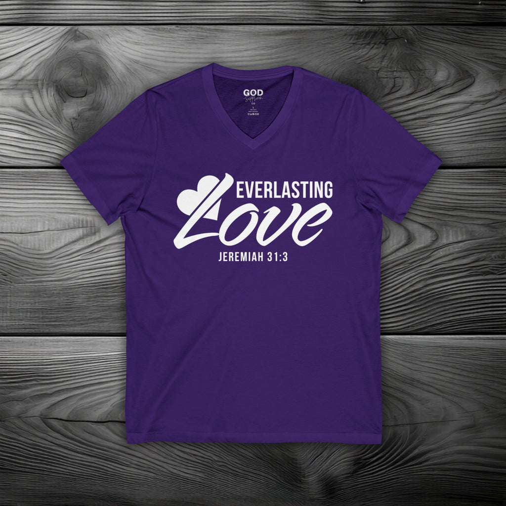 Everlasting Love Unisex Jersey Short Sleeve V-Neck Tee