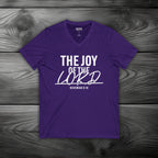 The Joy of The Lord Unisex Jersey Short Sleeve V-Neck Tee