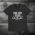 The Joy of The Lord Unisex Jersey Short Sleeve V-Neck Tee
