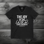The Joy of The Lord is My Strength Unisex Jersey Short Sleeve V-Neck Tee