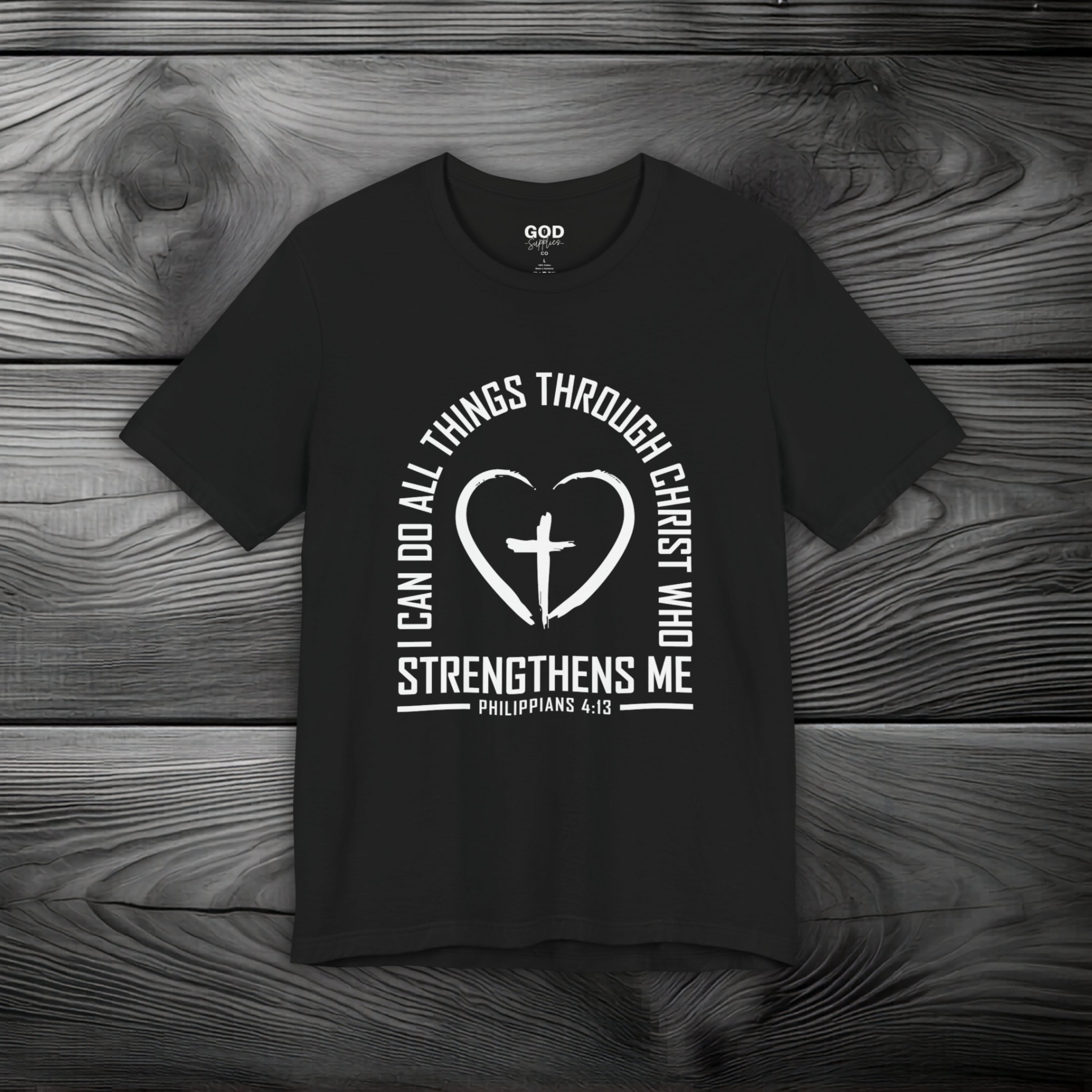 I Can Do All Things Through Christ Unisex Jersey Short Sleeve Tee