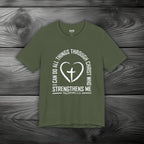 I Can Do All Things Through Christ Unisex Jersey Short Sleeve Tee