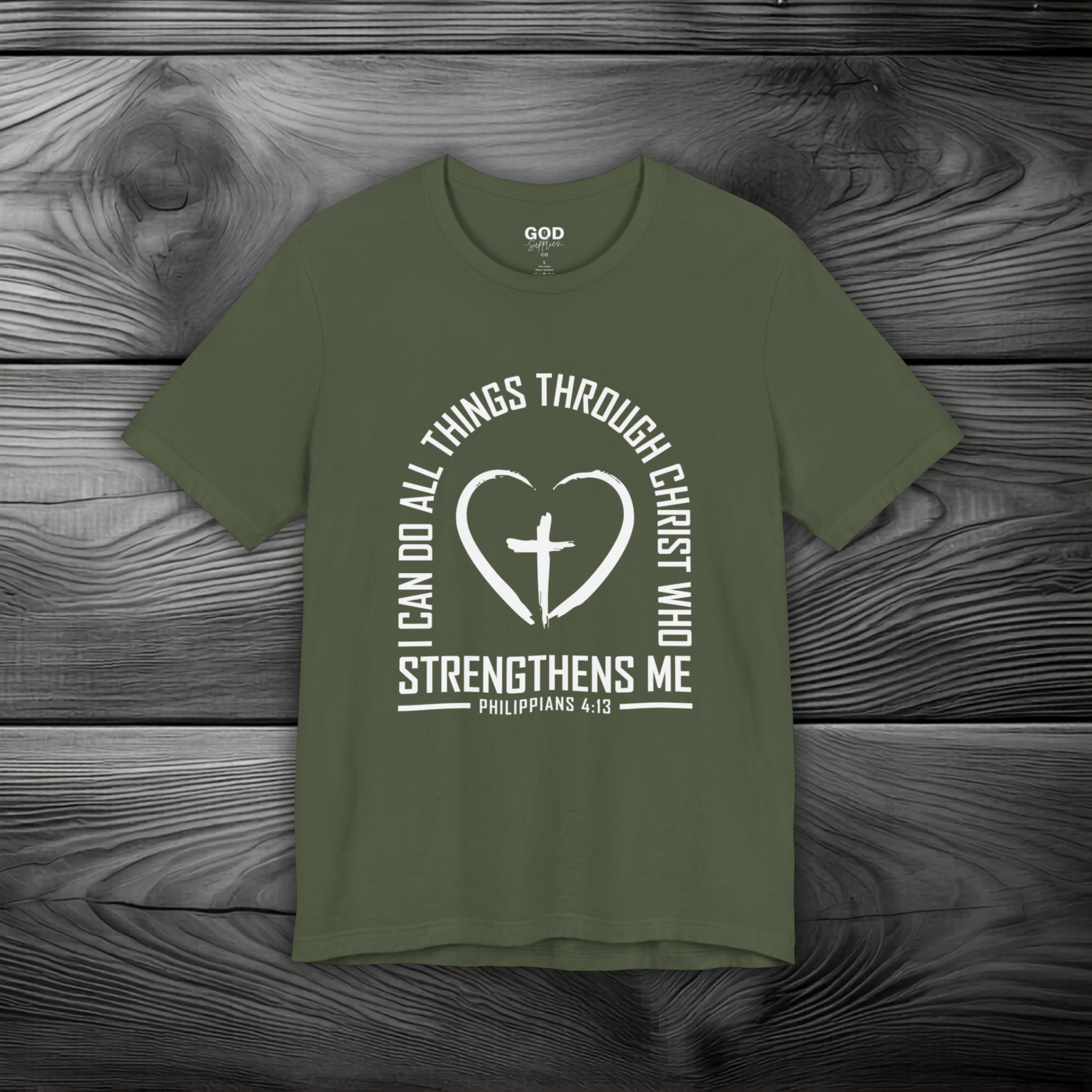 I Can Do All Things Through Christ Unisex Jersey Short Sleeve Tee