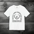 I Can Do All Things Through Christ Unisex Jersey Short Sleeve Tee