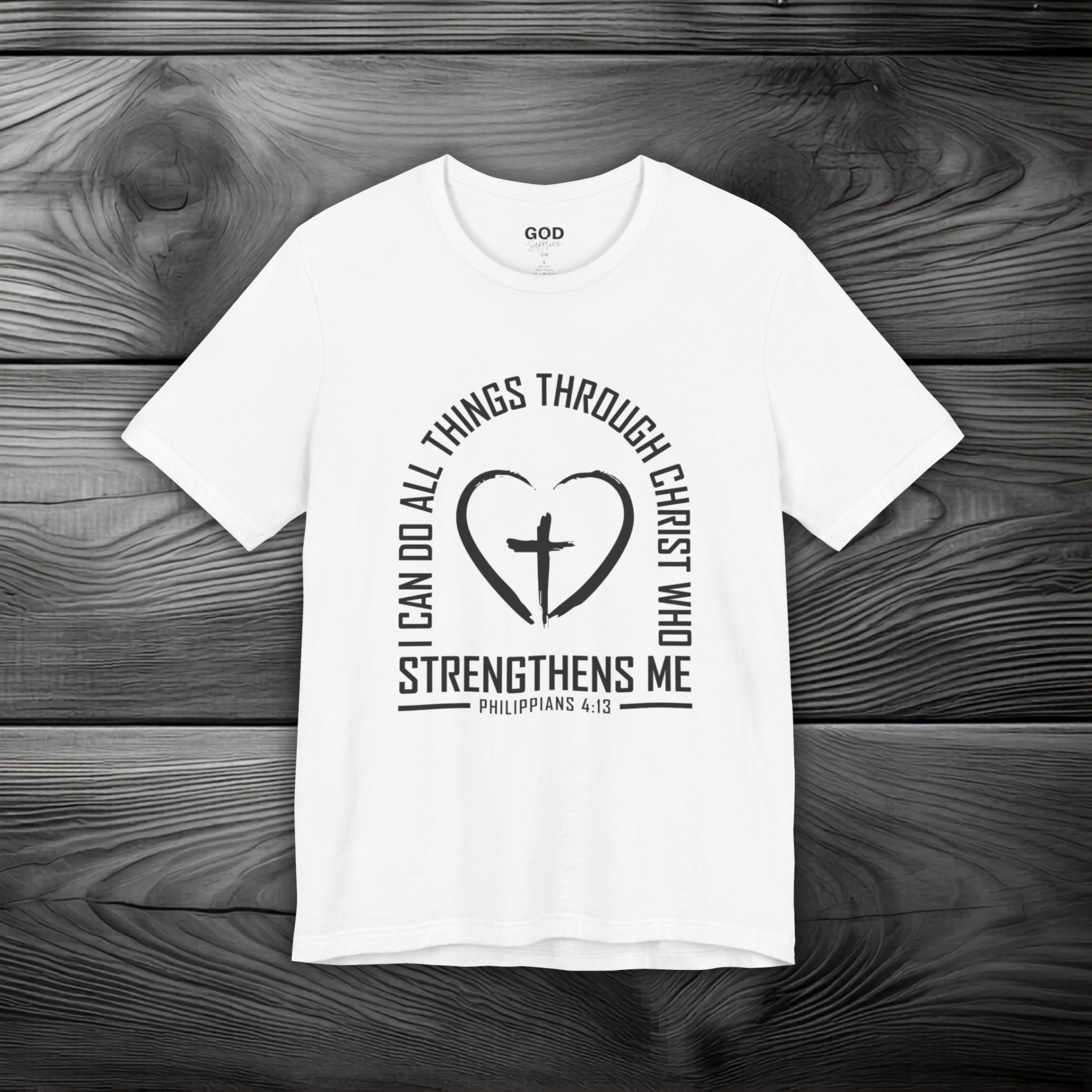 I Can Do All Things Through Christ Unisex Jersey Short Sleeve Tee