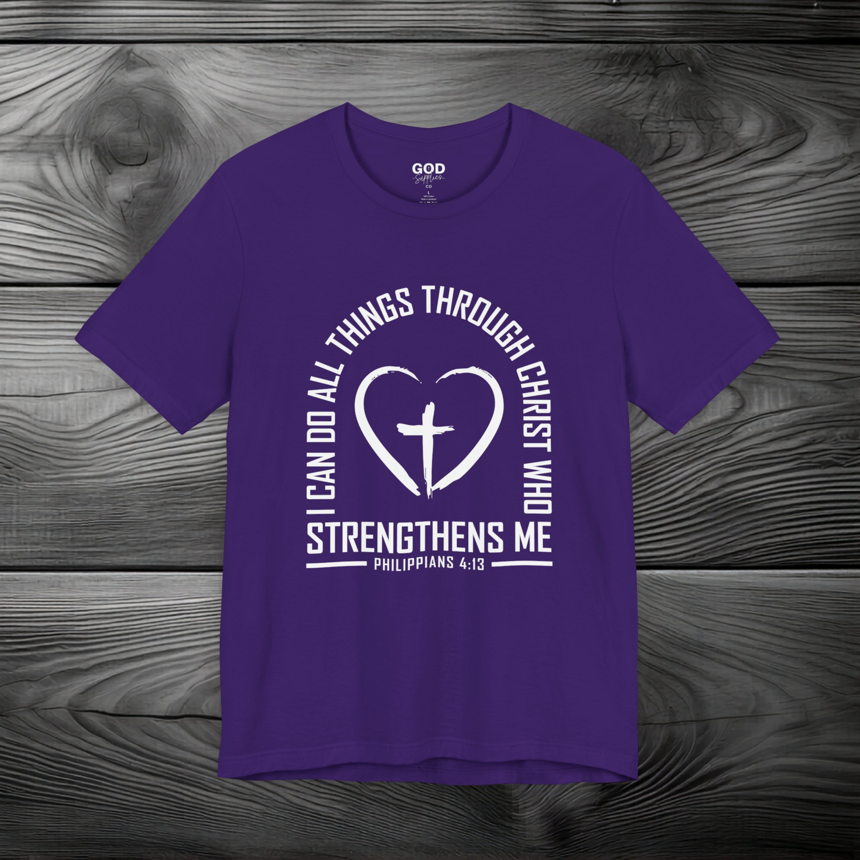I Can Do All Things Through Christ Unisex Jersey Short Sleeve Tee