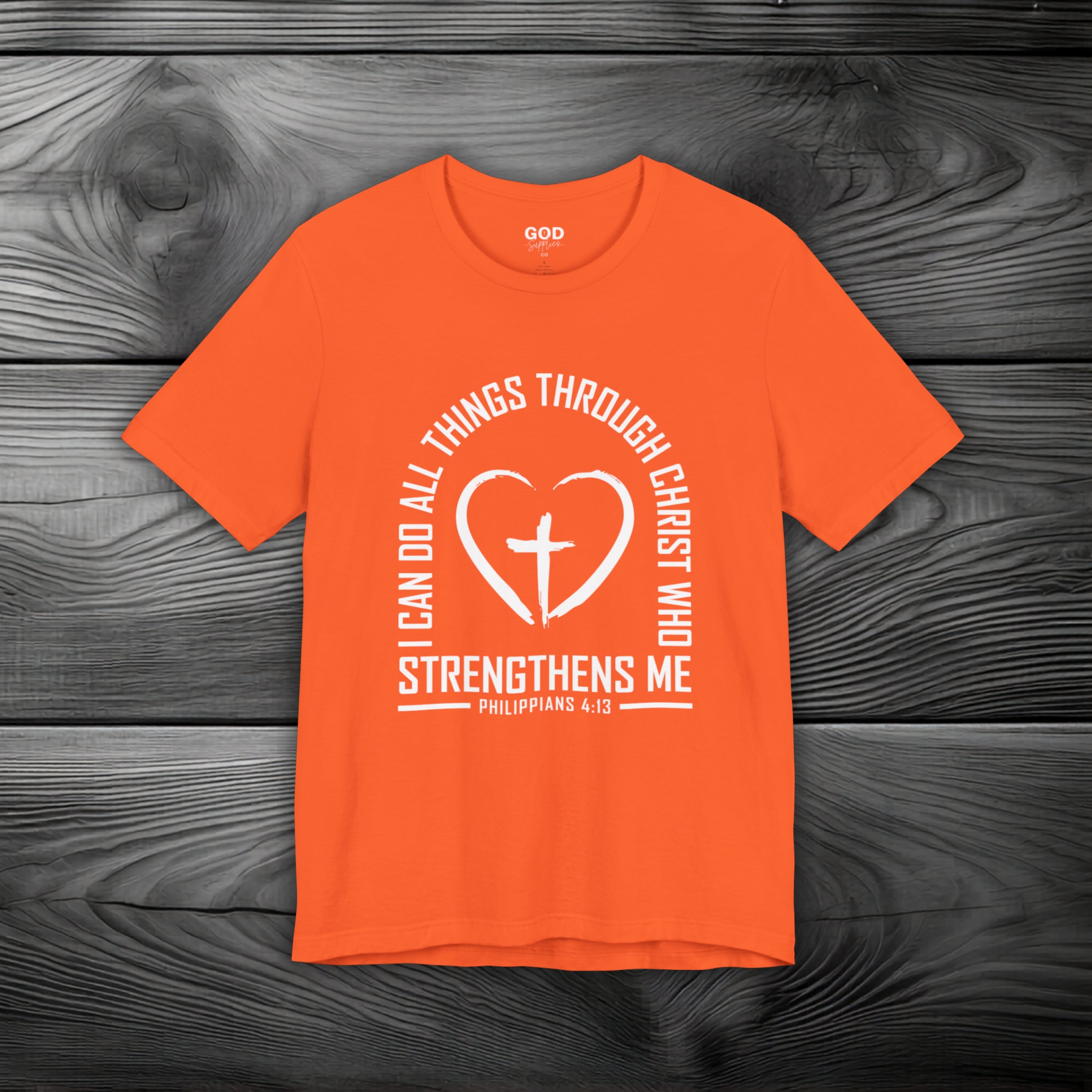 I Can Do All Things Through Christ Unisex Jersey Short Sleeve Tee