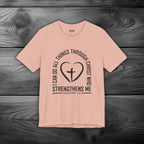 I Can Do All Things Through Christ Unisex Jersey Short Sleeve Tee