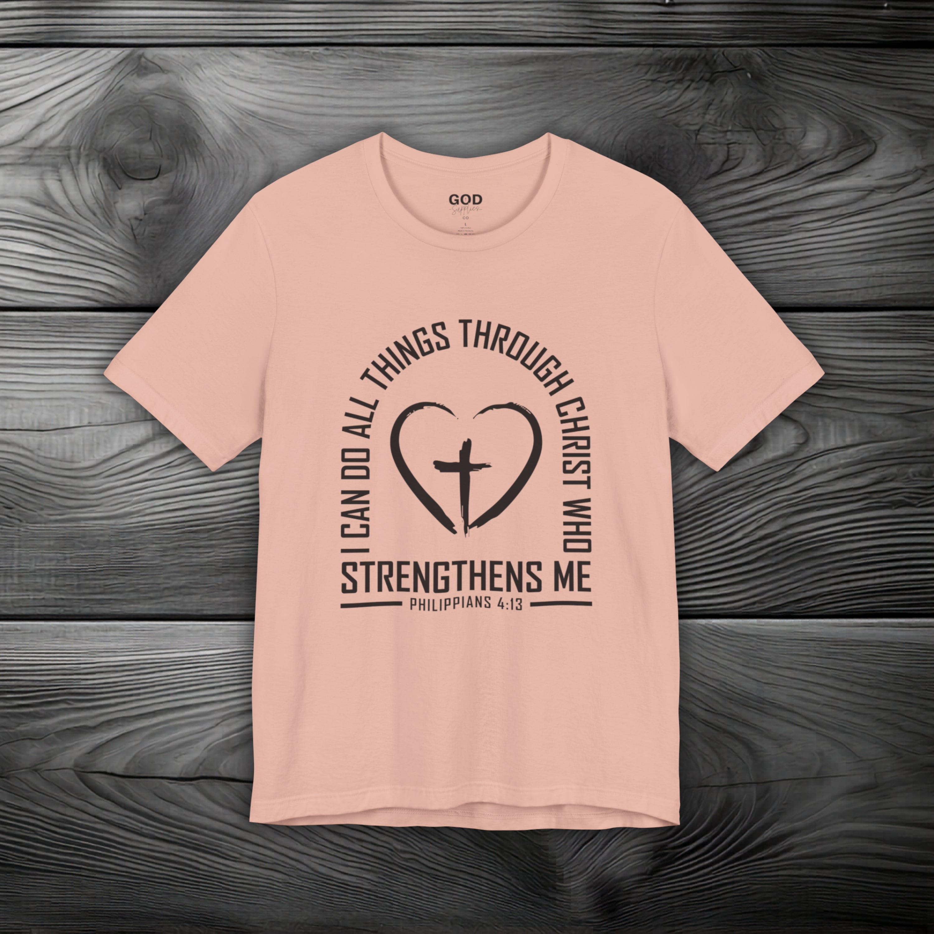 I Can Do All Things Through Christ Unisex Jersey Short Sleeve Tee