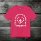 I Can Do All Things Through Christ Unisex Jersey Short Sleeve Tee