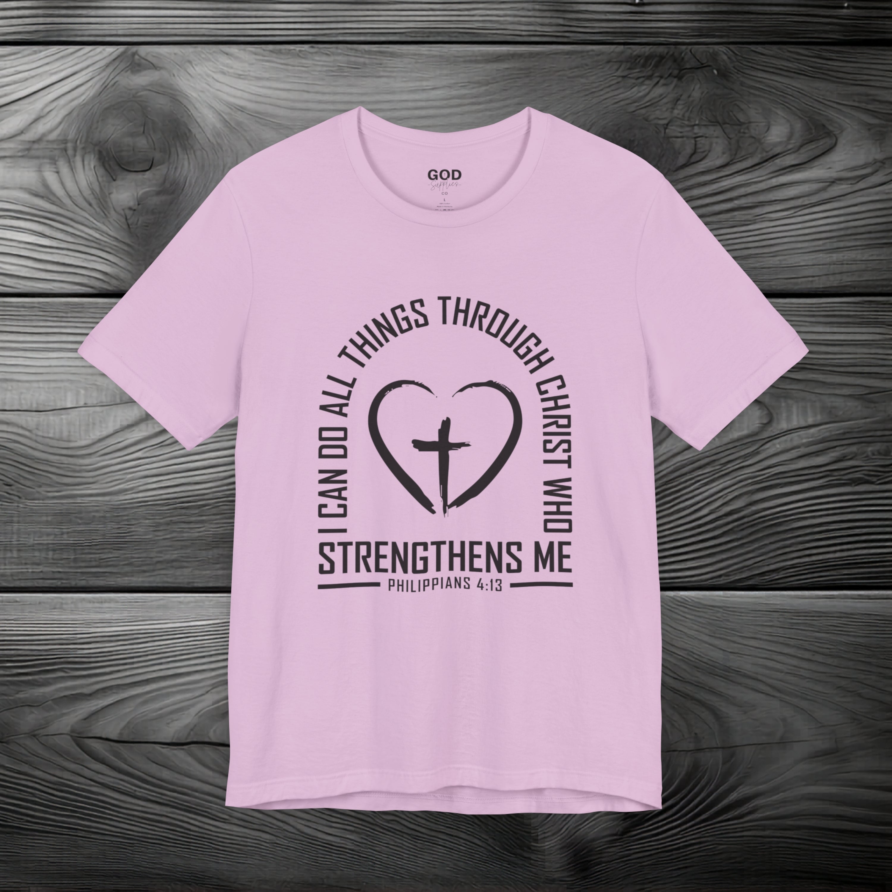 I Can Do All Things Through Christ Unisex Jersey Short Sleeve Tee