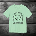 I Can Do All Things Through Christ Unisex Jersey Short Sleeve Tee