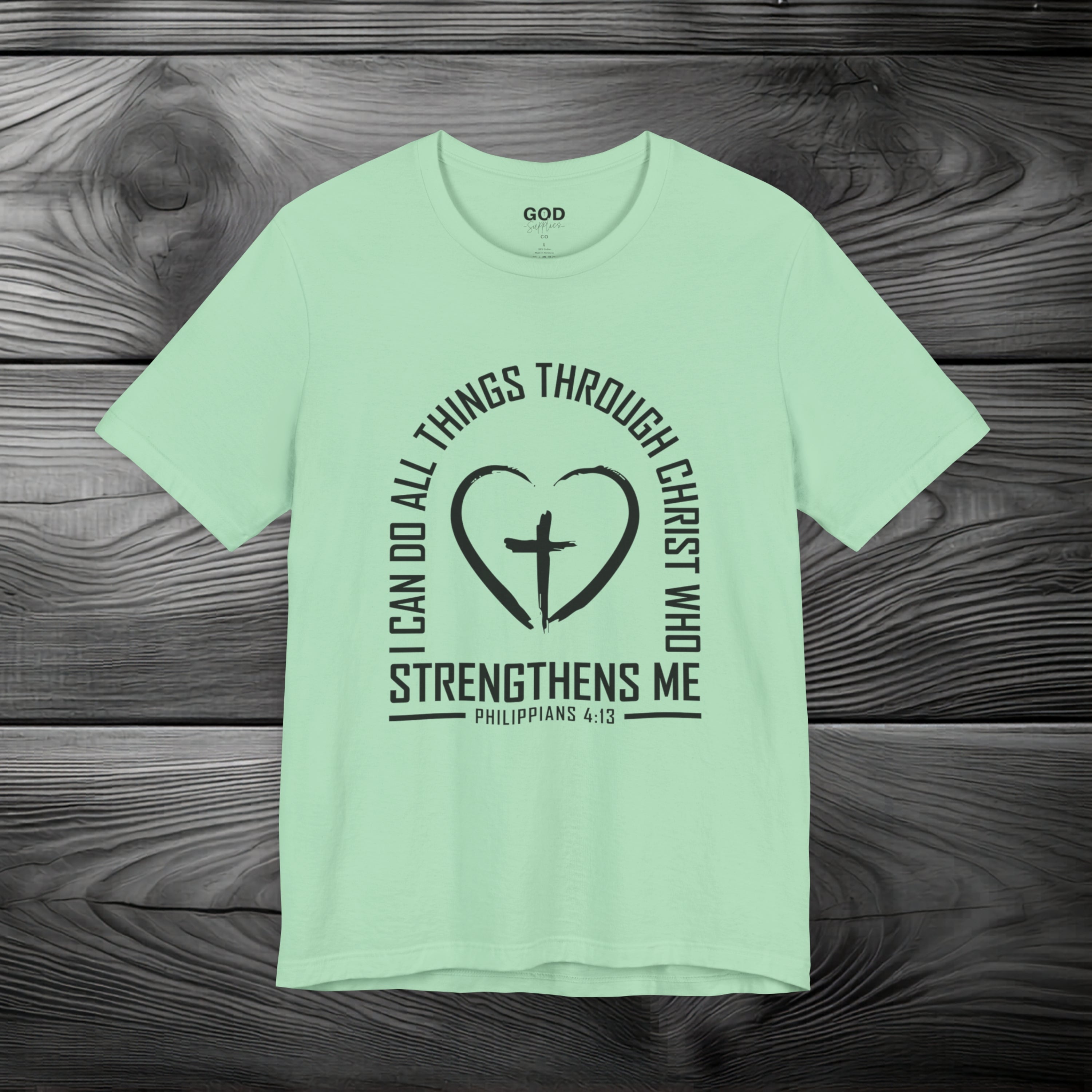 I Can Do All Things Through Christ Unisex Jersey Short Sleeve Tee