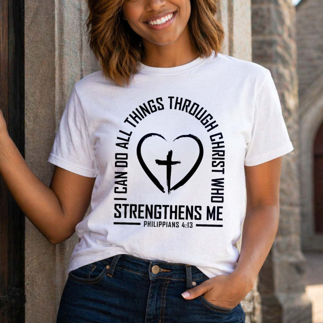 I Can Do All Things Through Christ Unisex Jersey Short Sleeve Tee