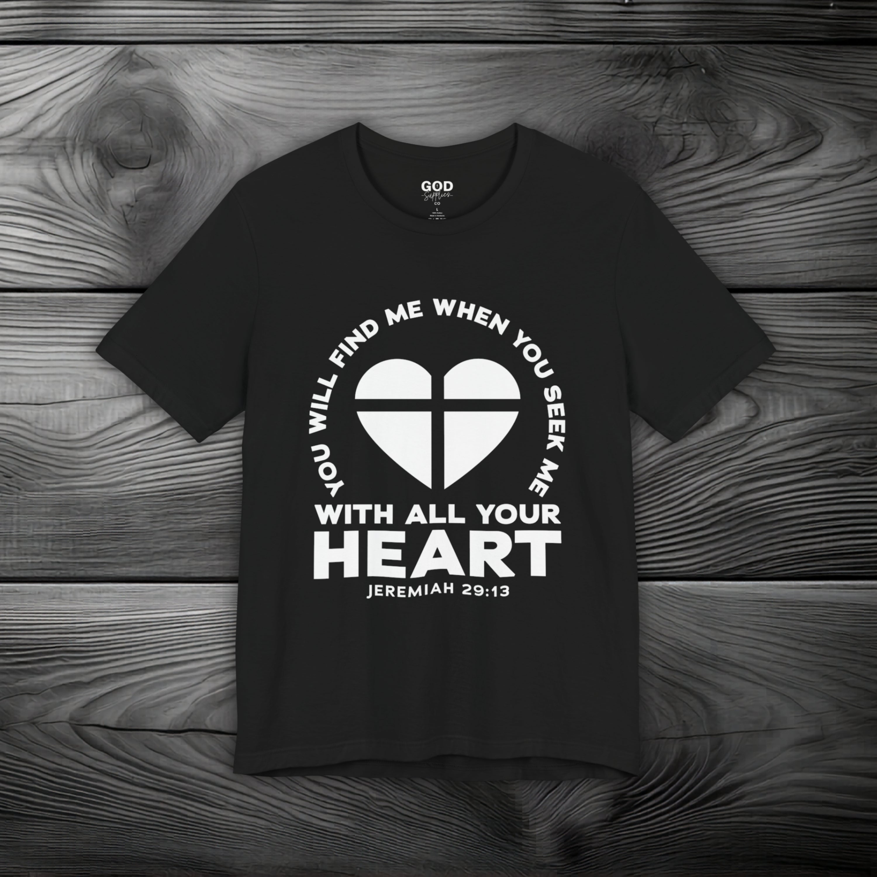 Seek & You Will Find GOD Unisex Jersey Short Sleeve Tee