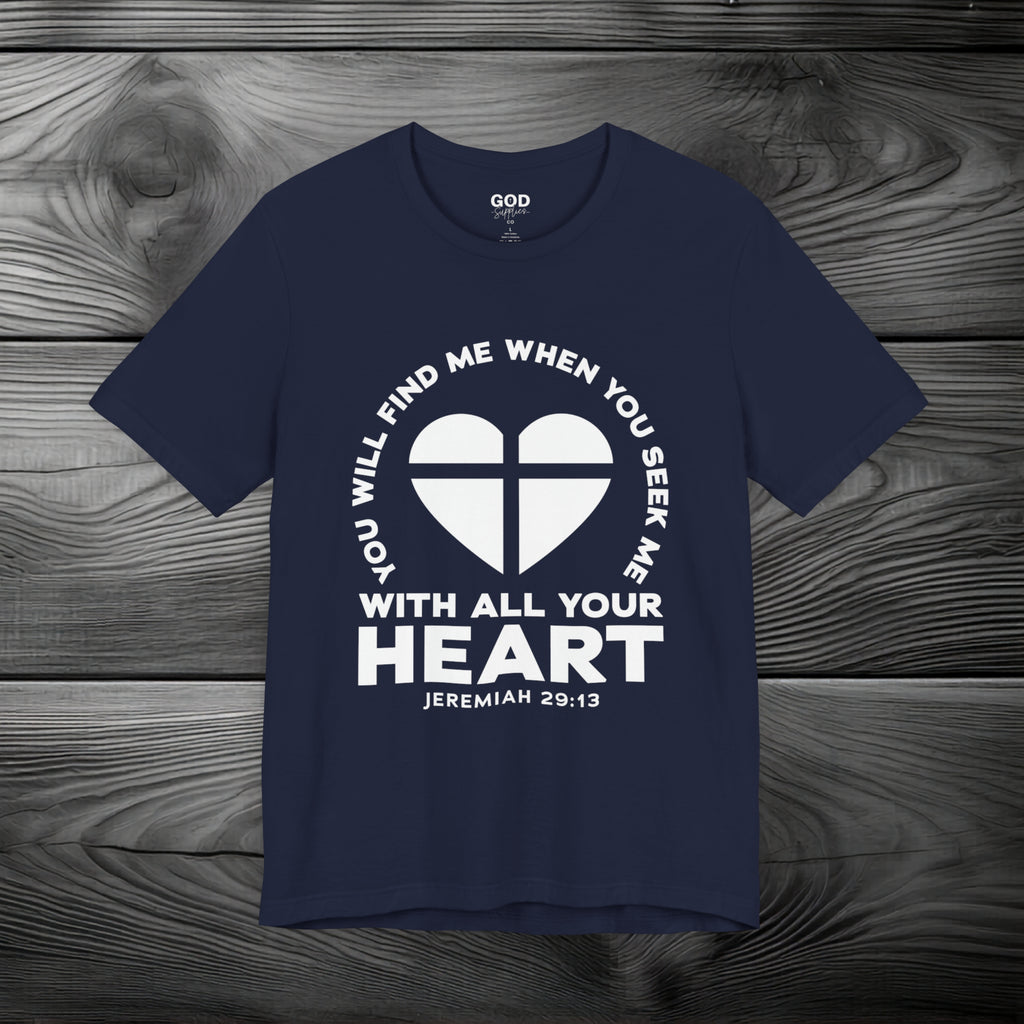 Seek & You Will Find GOD Unisex Jersey Short Sleeve Tee