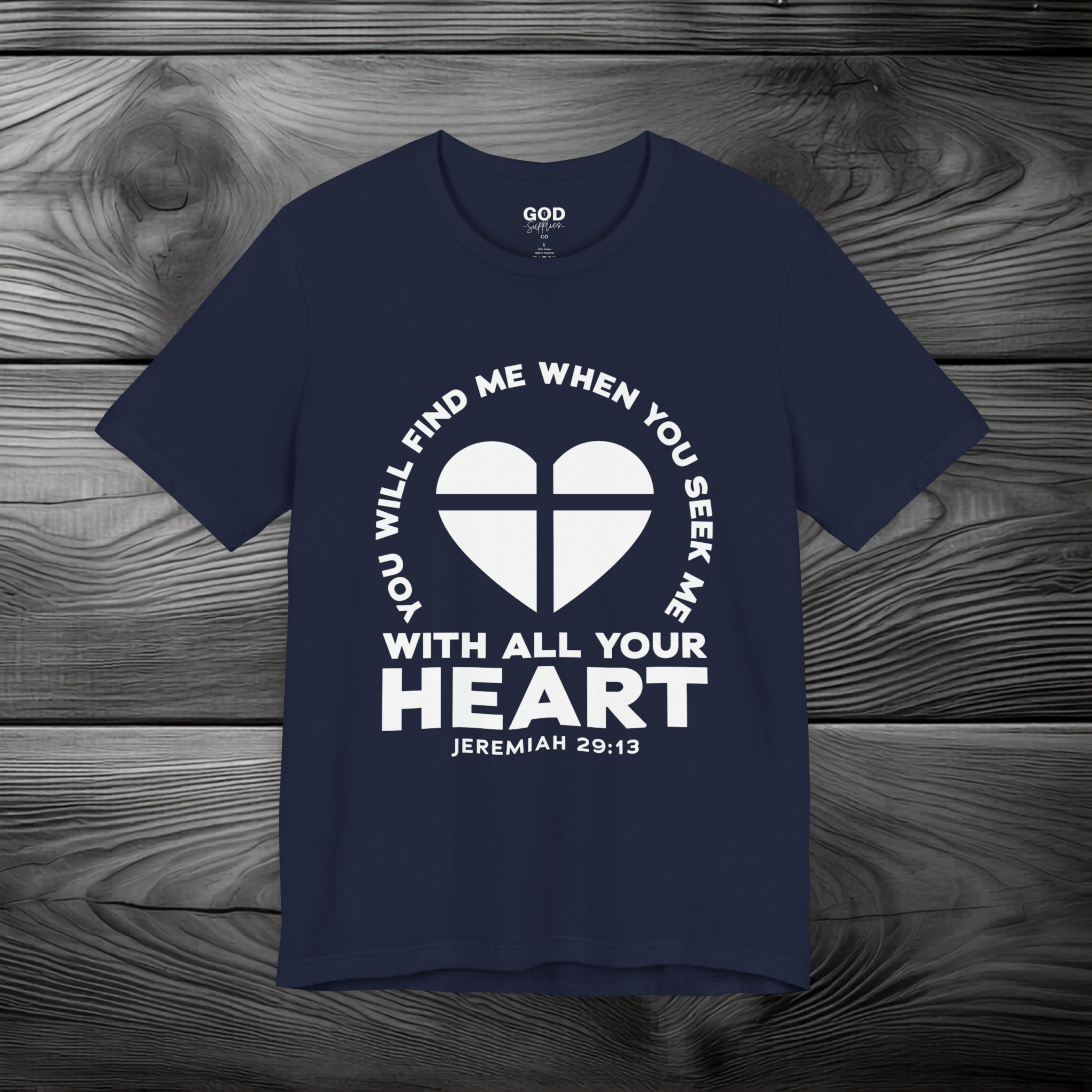 Seek & You Will Find GOD Unisex Jersey Short Sleeve Tee