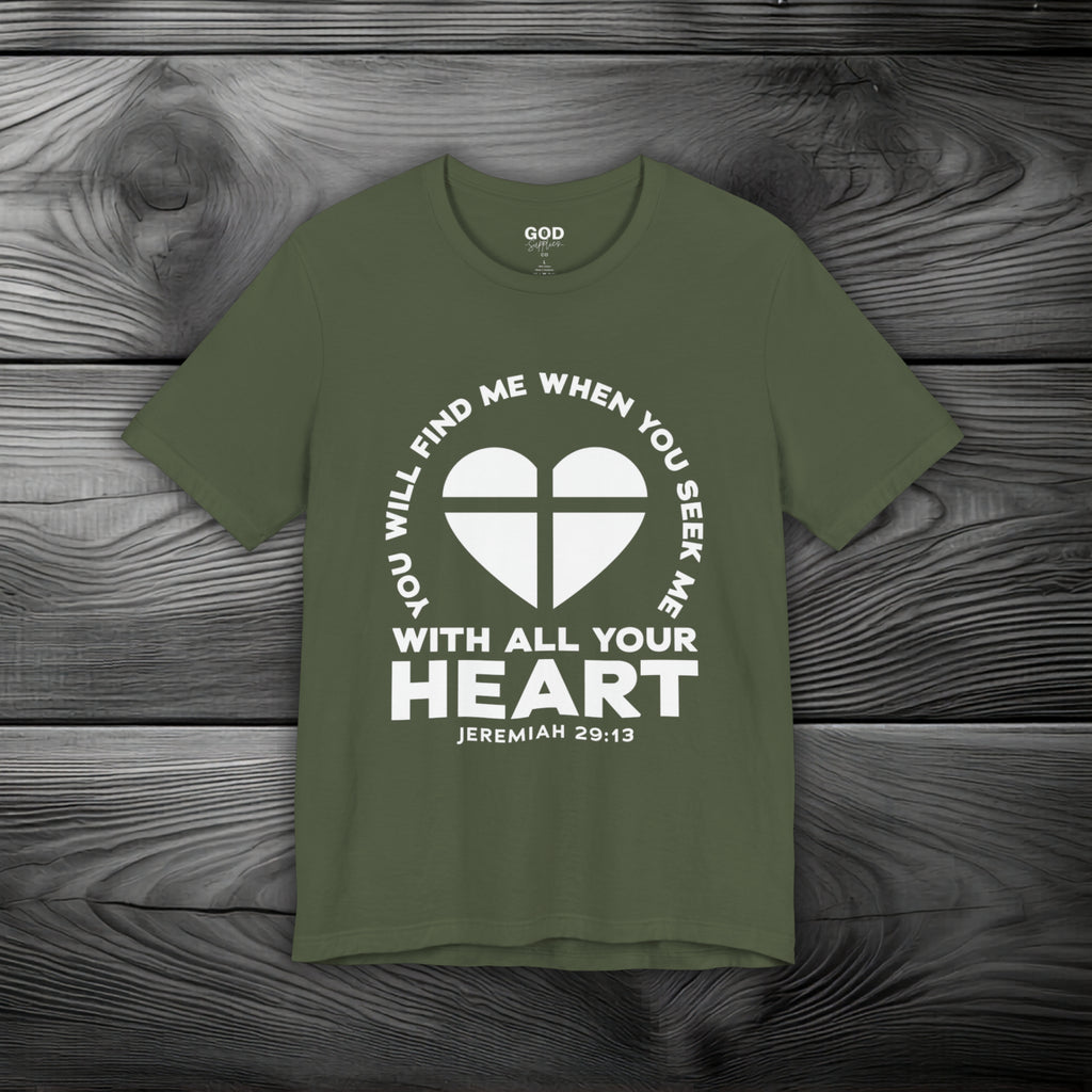 Seek & You Will Find GOD Unisex Jersey Short Sleeve Tee