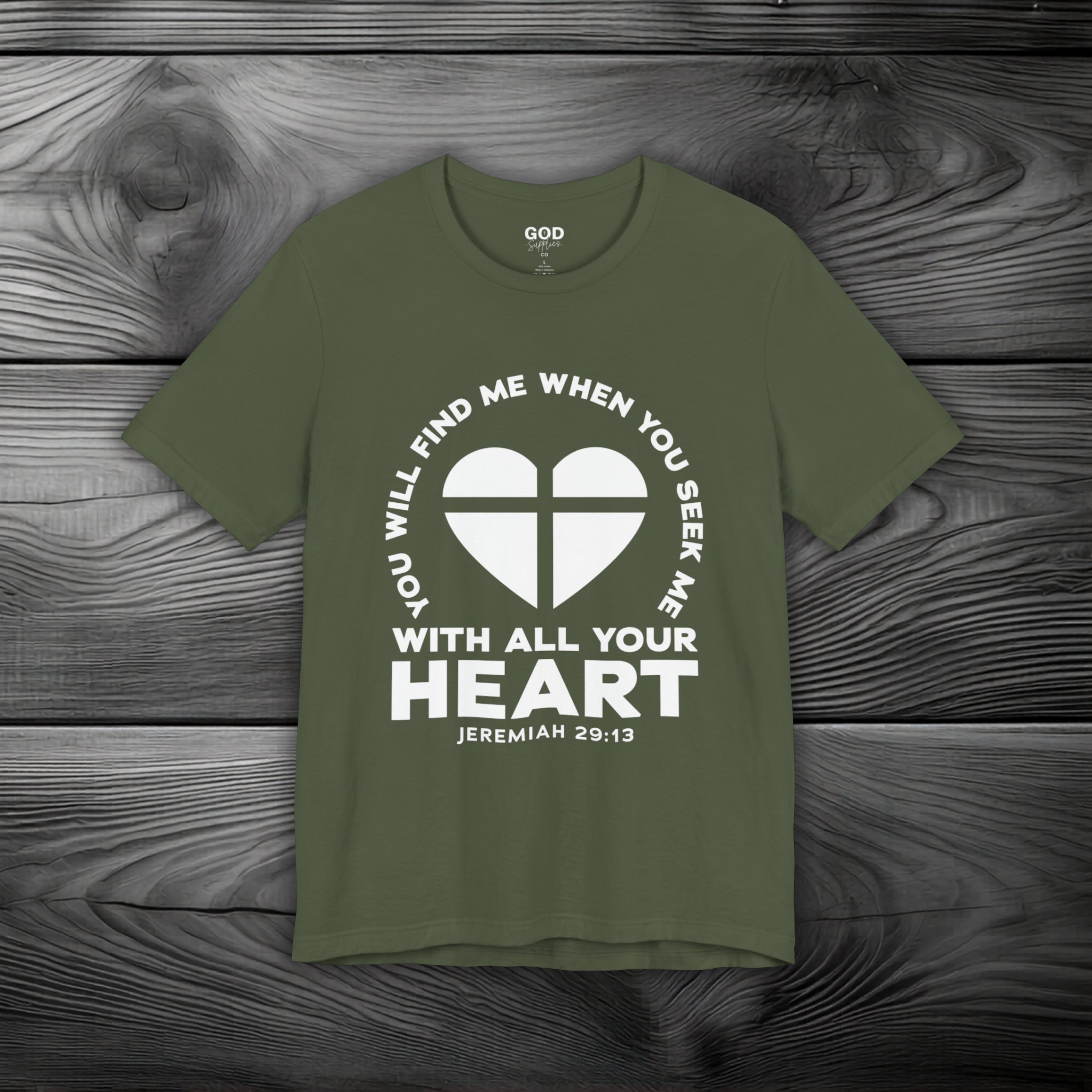 Seek & You Will Find GOD Unisex Jersey Short Sleeve Tee