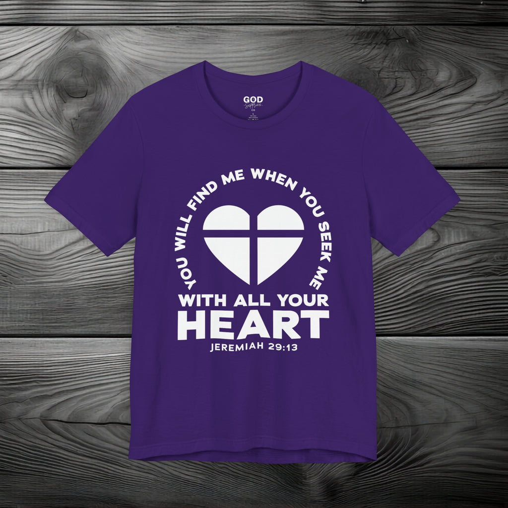 Seek & You Will Find GOD Unisex Jersey Short Sleeve Tee