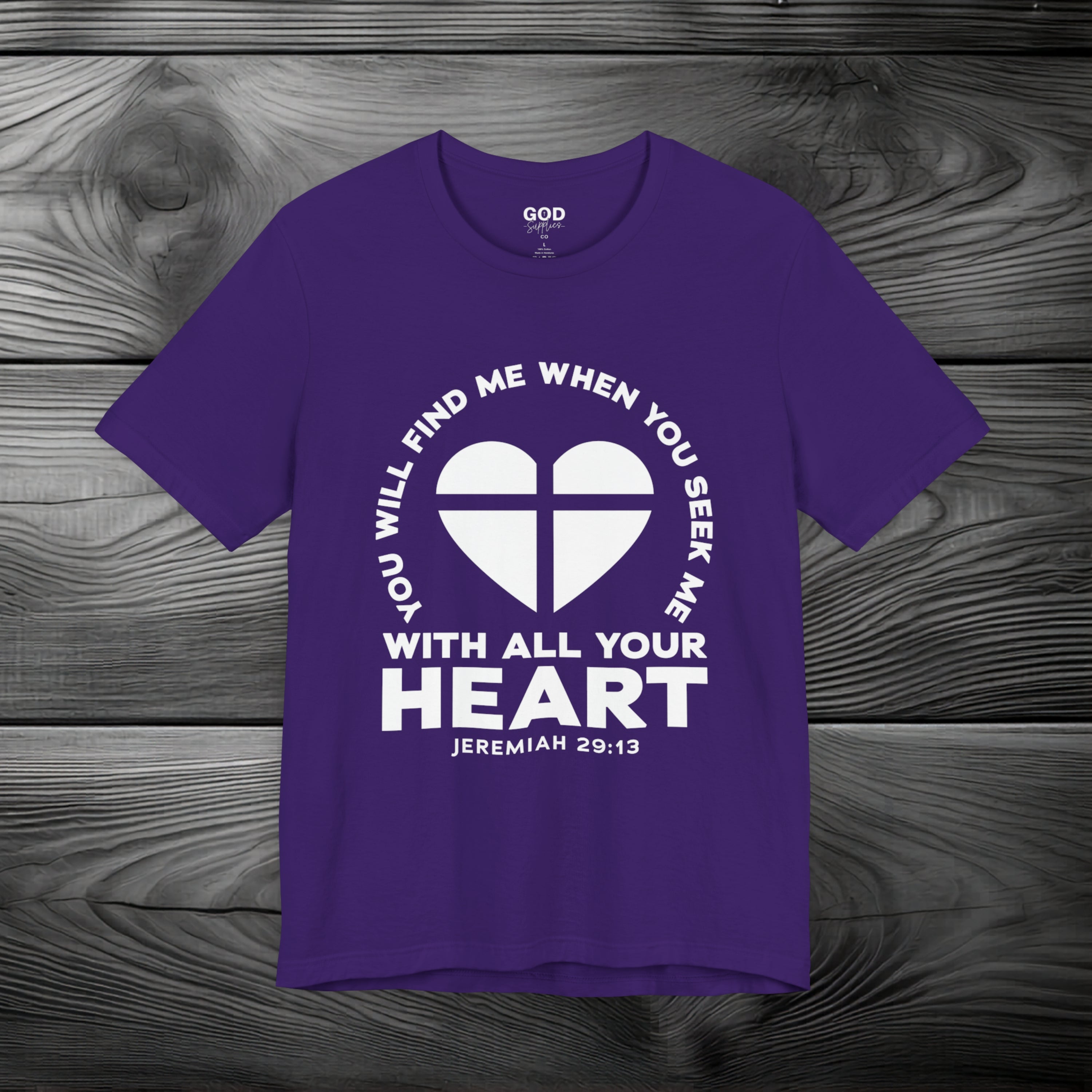 Seek & You Will Find GOD Unisex Jersey Short Sleeve Tee