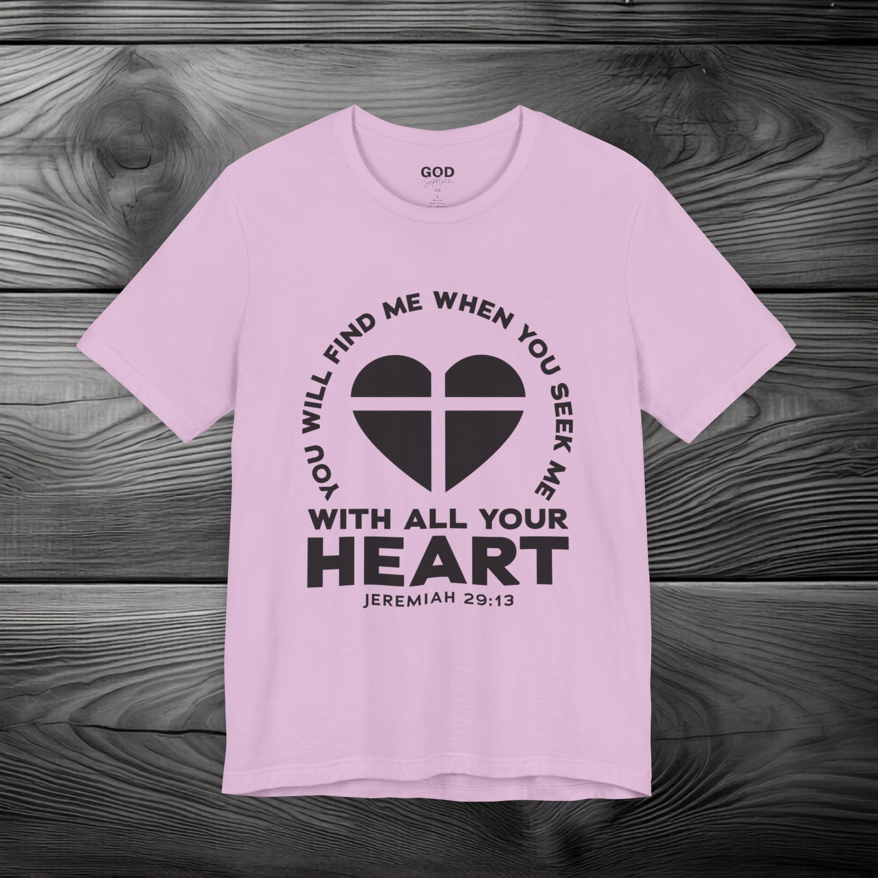 Seek & You Will Find GOD Unisex Jersey Short Sleeve Tee
