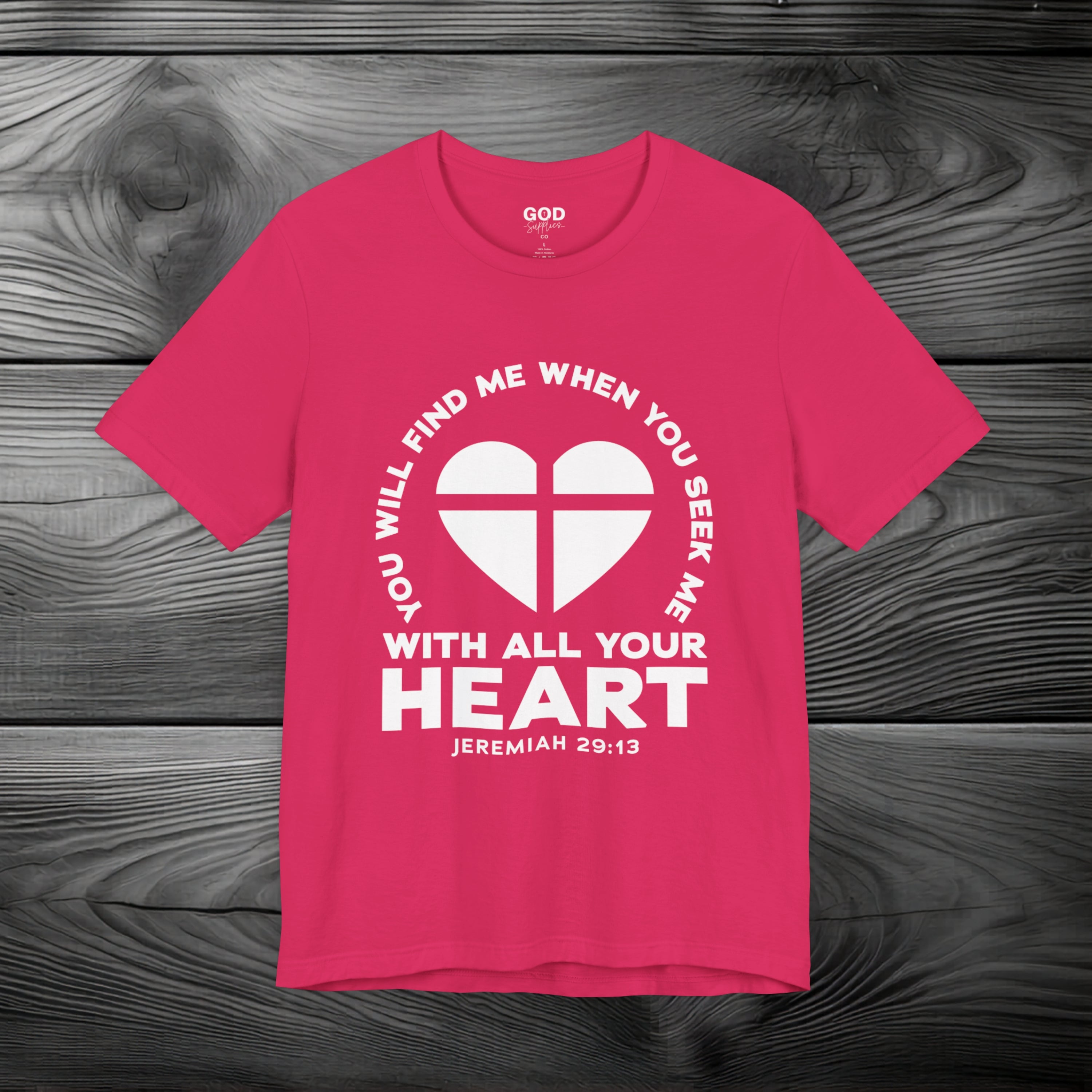 Seek & You Will Find GOD Unisex Jersey Short Sleeve Tee