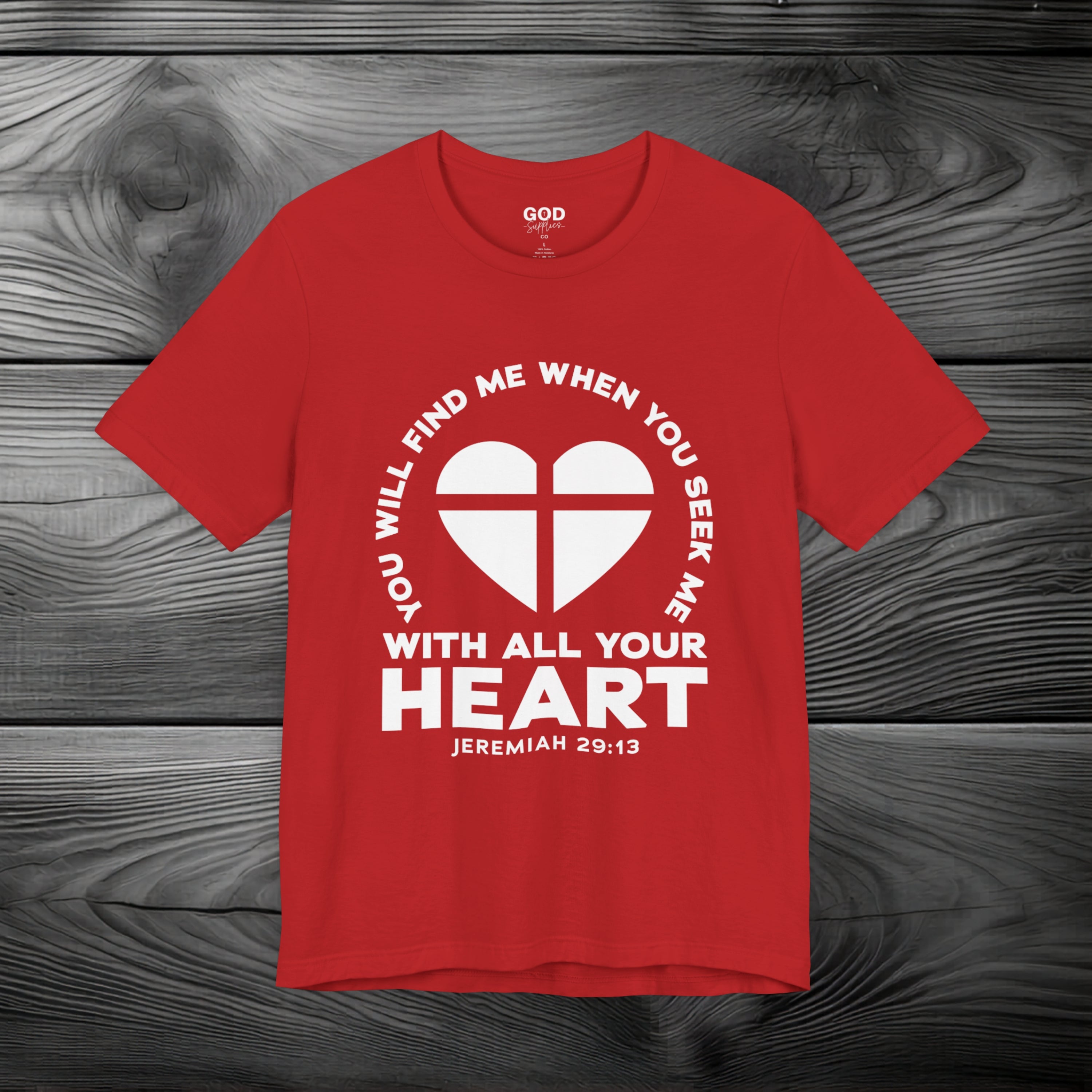 Seek & You Will Find GOD Unisex Jersey Short Sleeve Tee