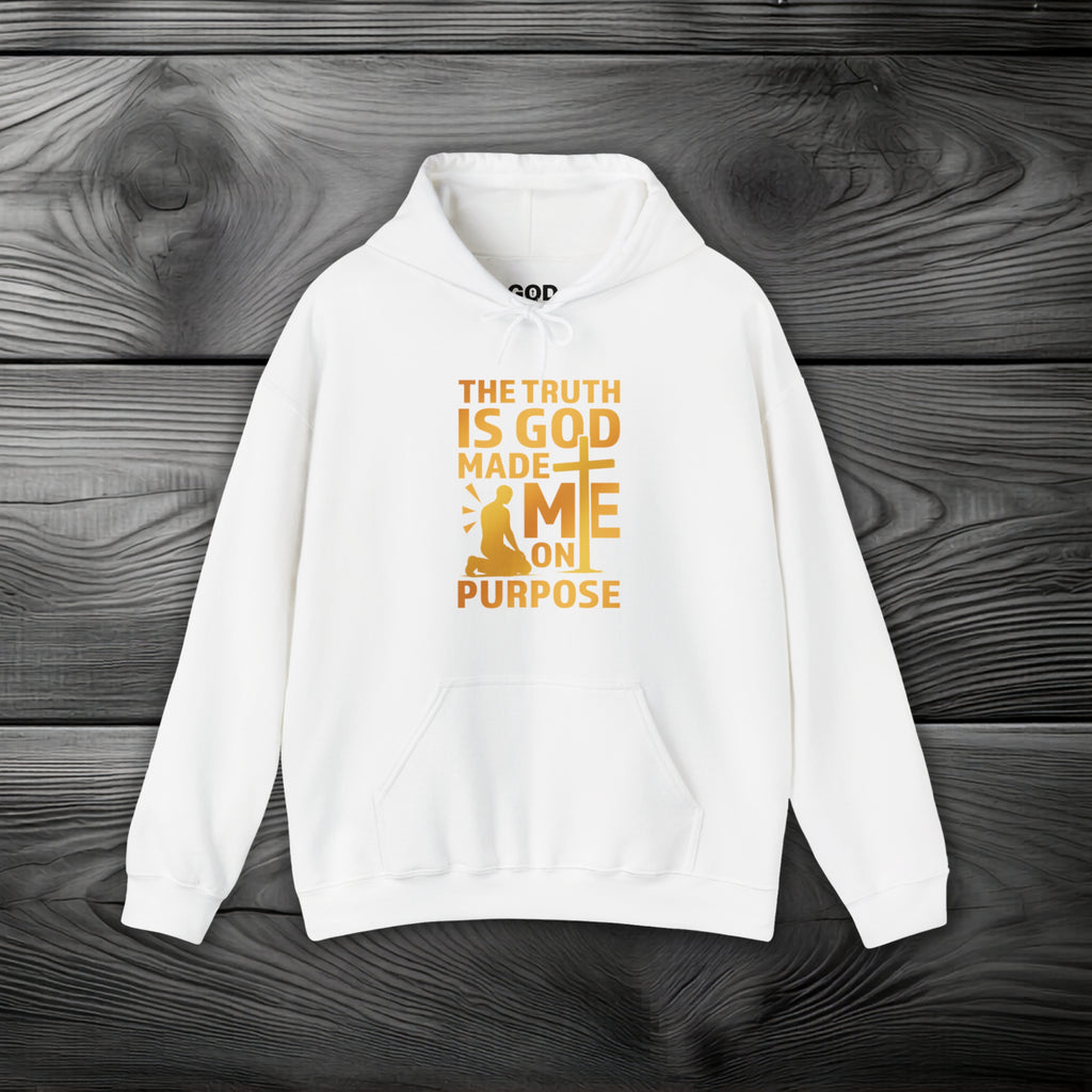 The Truth Is God Made Me On Purpose Pullover Hoodie
