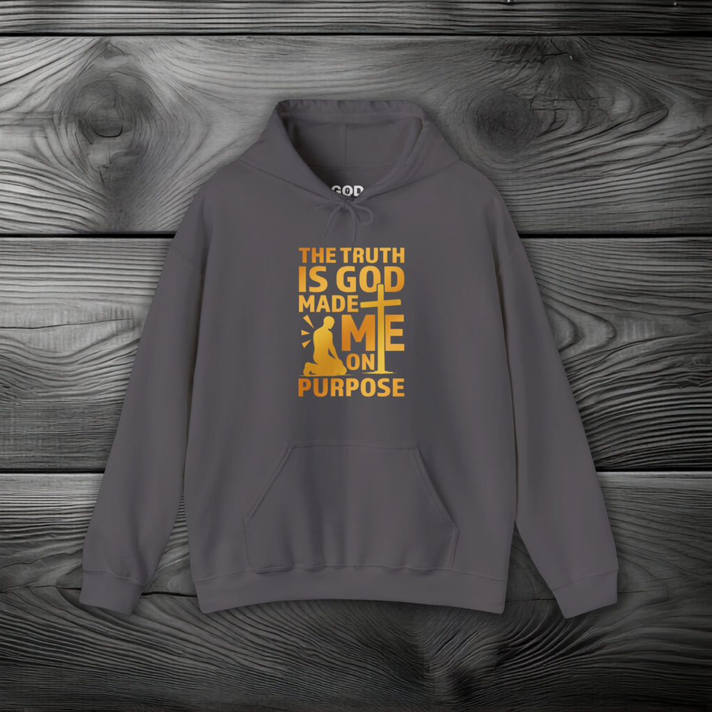 The Truth Is God Made Me On Purpose Pullover Hoodie