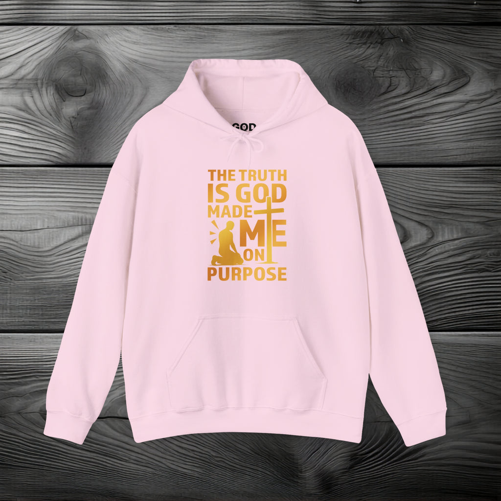 The Truth Is God Made Me On Purpose Pullover Hoodie