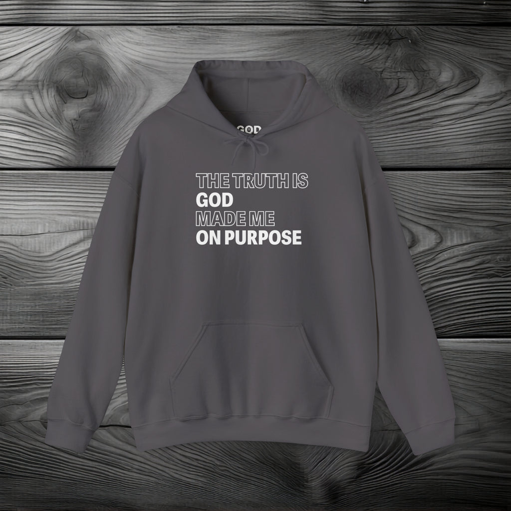 The Truth is God Made Me on Purpose Pullover Hoodie