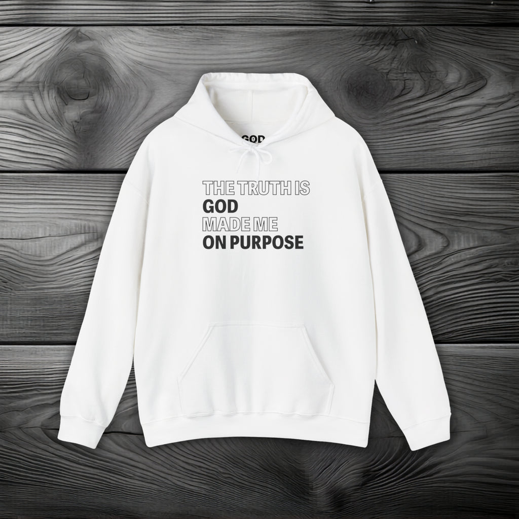 The Truth is God Made Me on Purpose Pullover Hoodie
