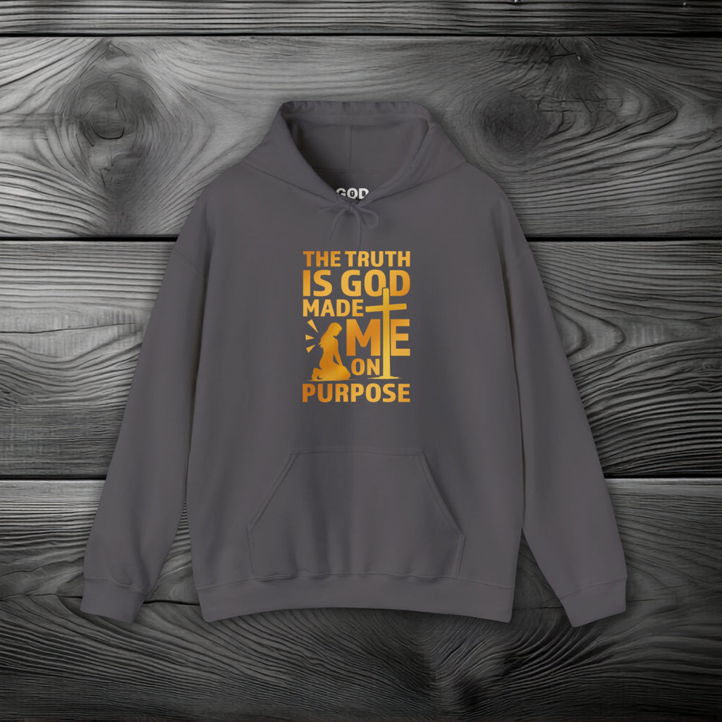 The Truth Is God Made Me On Purpose Pullover Hoodie