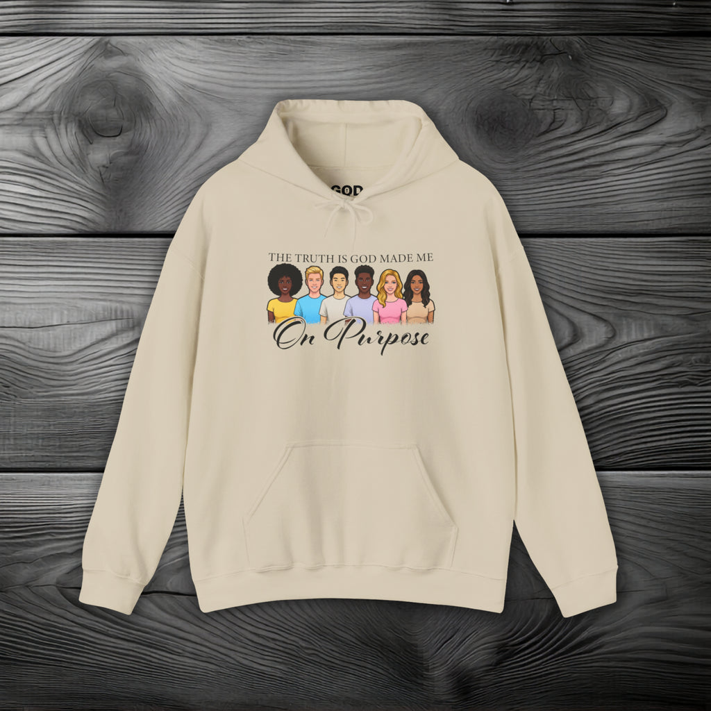 The Truth is God Made Me on Purpose Pullover Hoodie