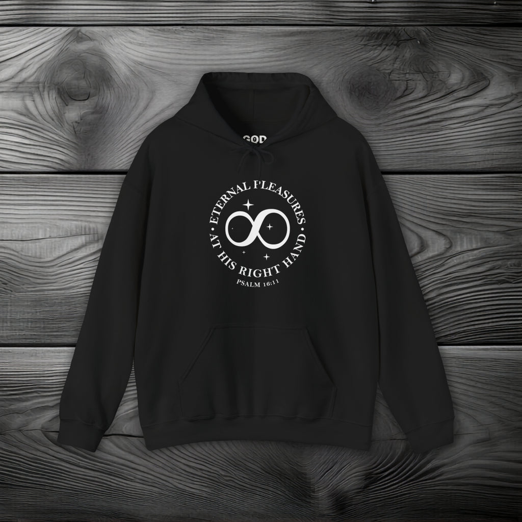 Eternal Pleasures at His Right Hand Pullover Hoodie