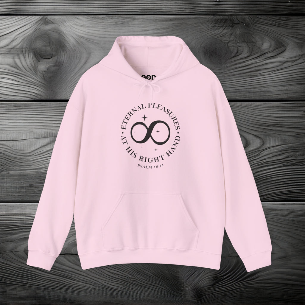 Eternal Pleasures at His Right Hand Pullover Hoodie