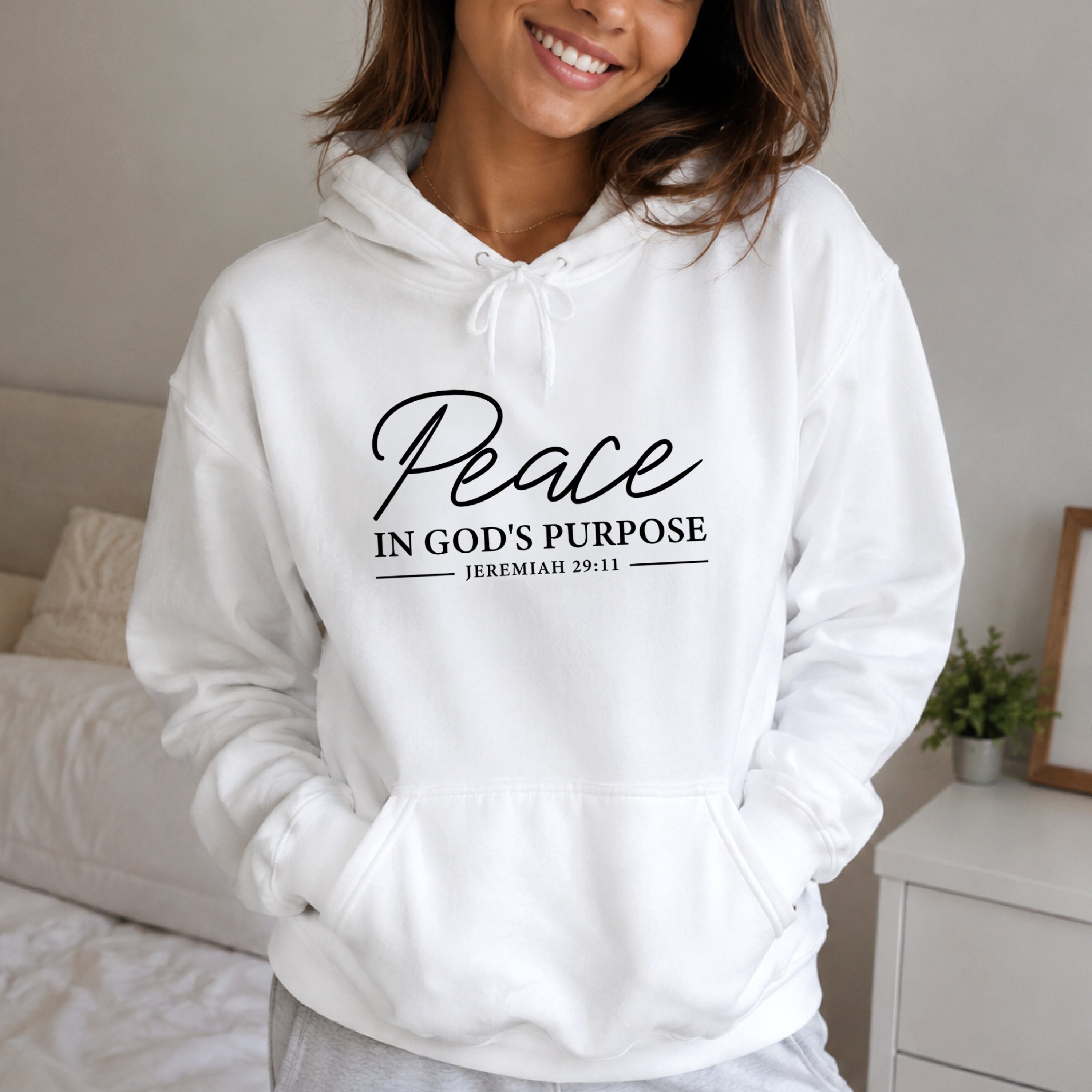 Peace in God's Purpose Pullover Hoodie