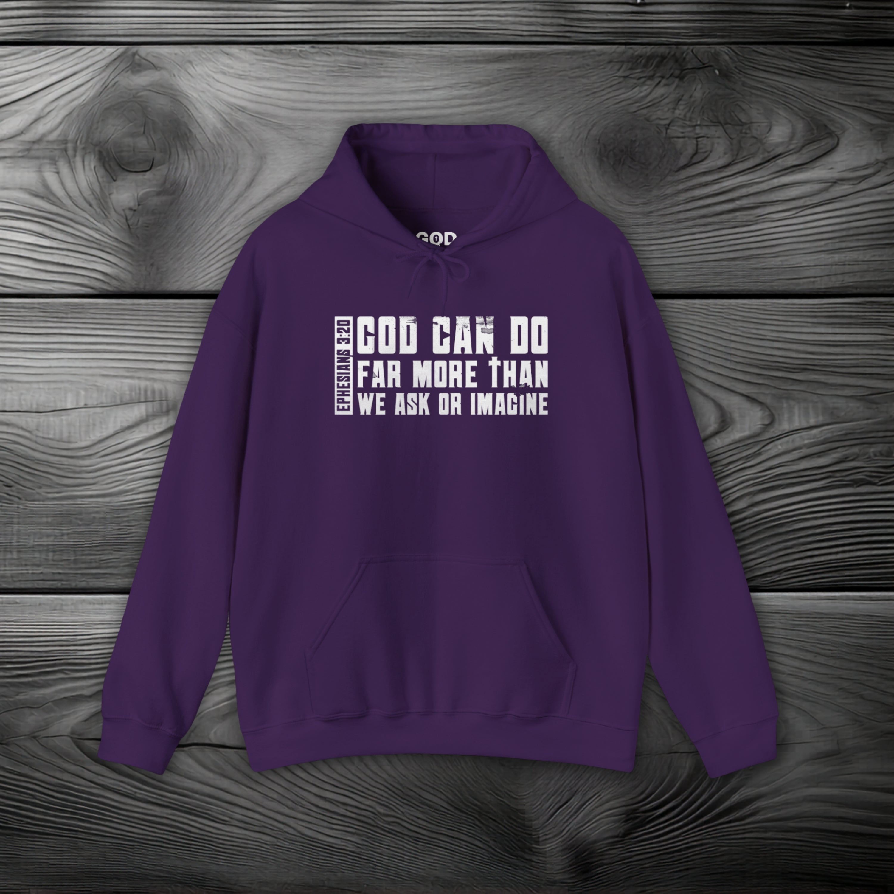God Can Do Far More than We Ask or Imagine Pullover Hoodie