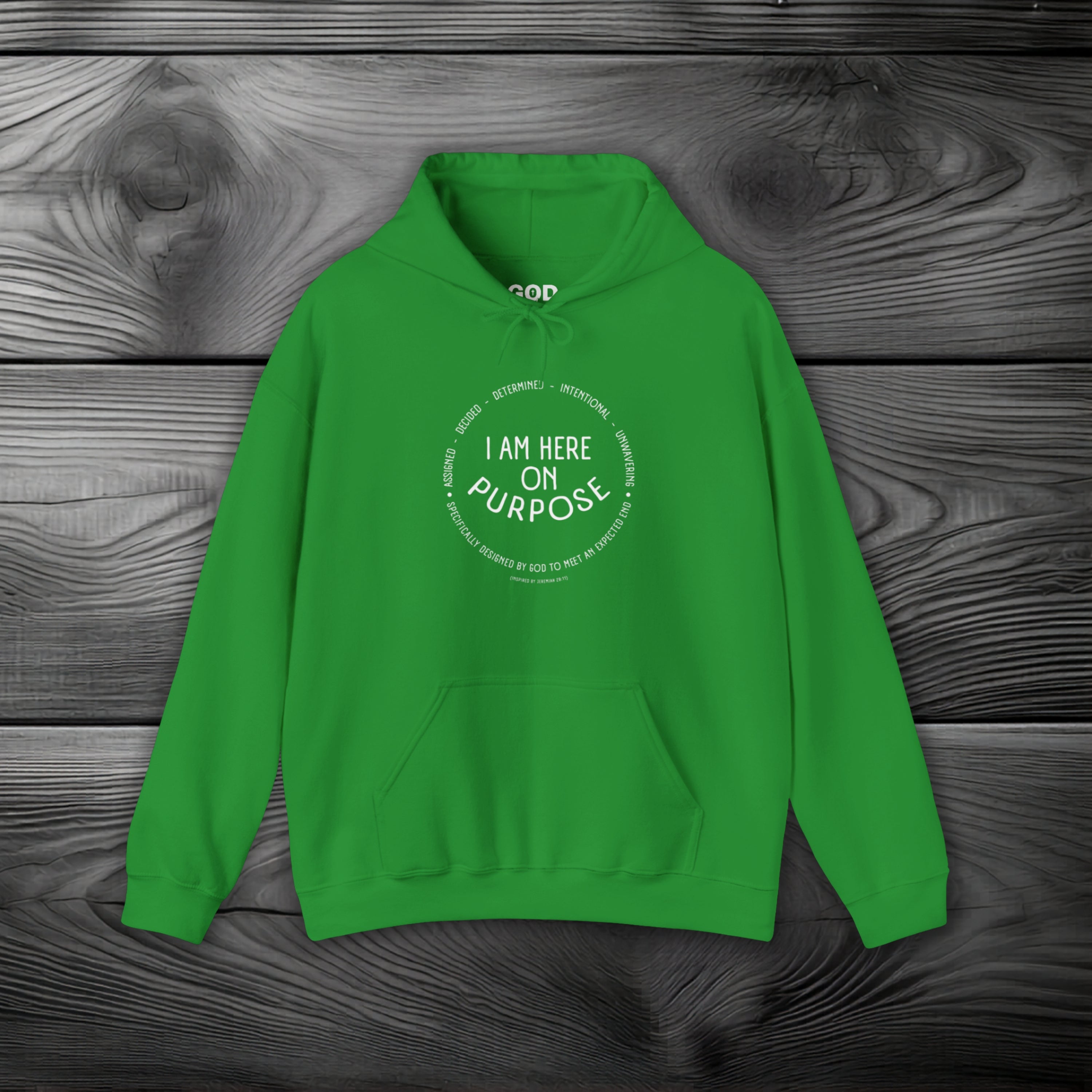 I Am Here On Purpose Pullover Hoodie