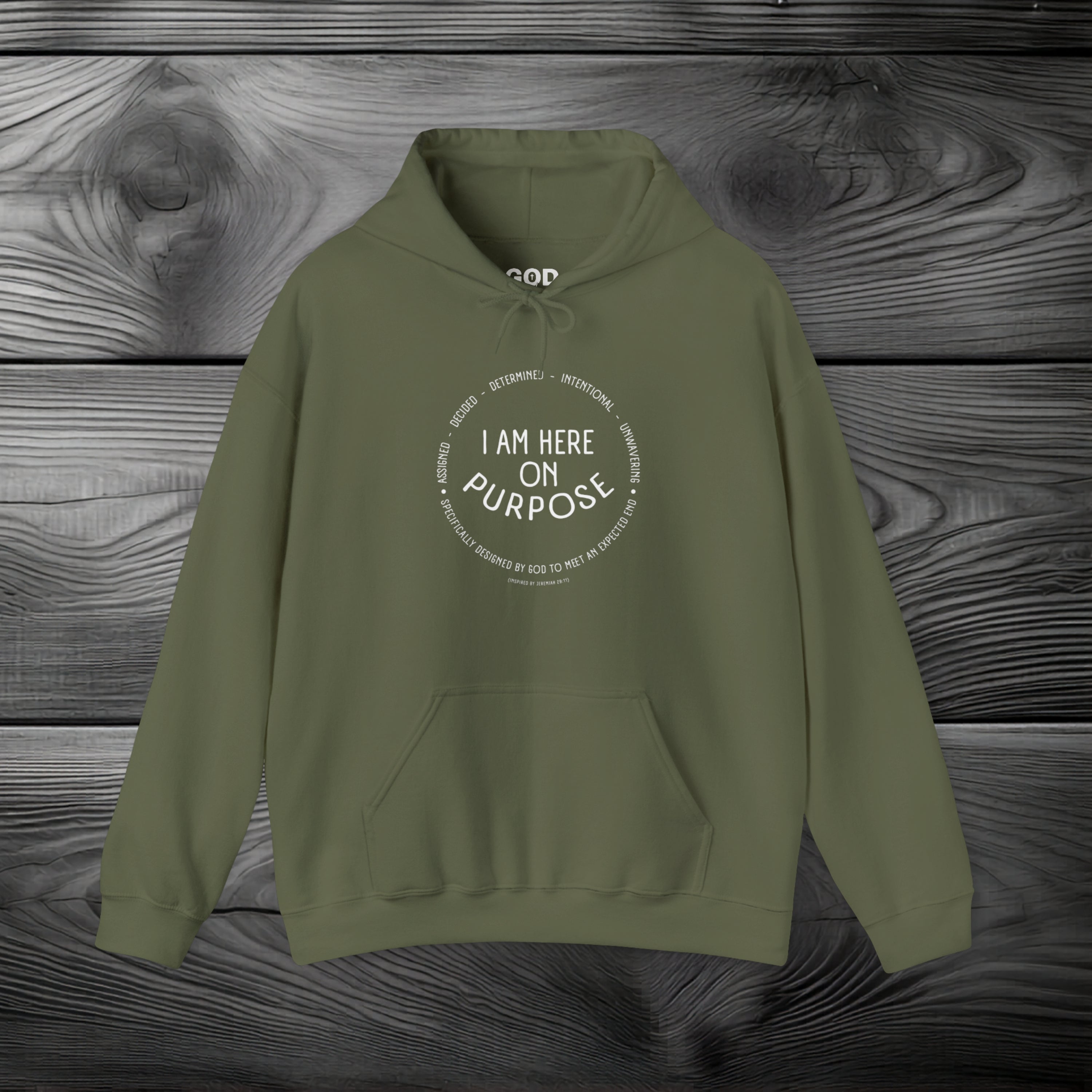 I Am Here On Purpose Pullover Hoodie