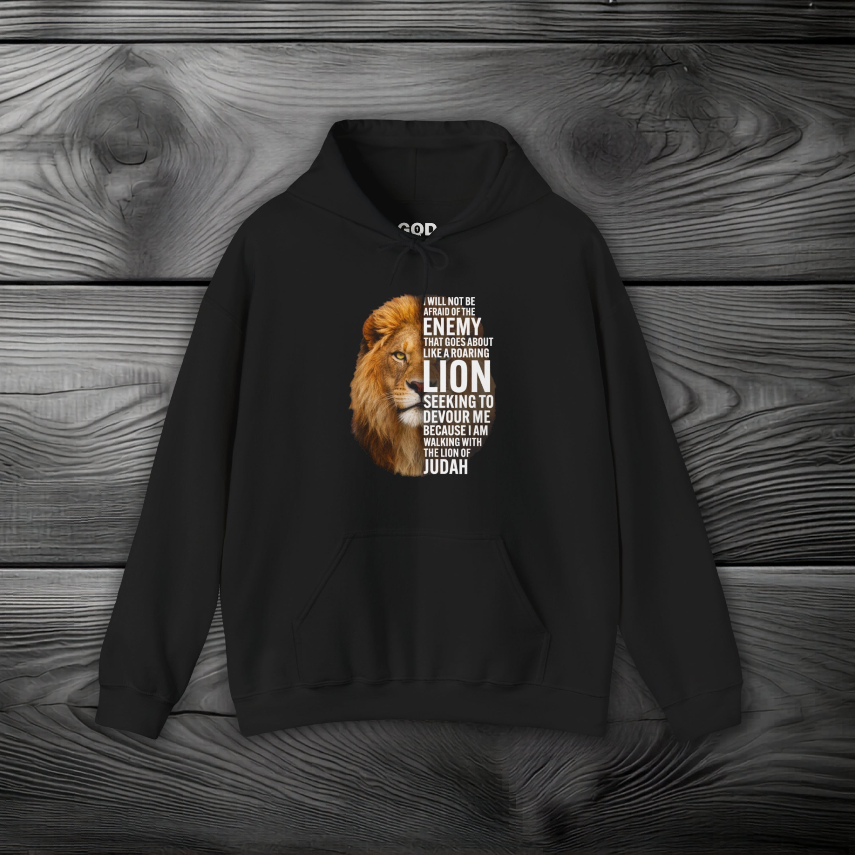 I Am Walking With the Lion of Judah Pullover Hoodie