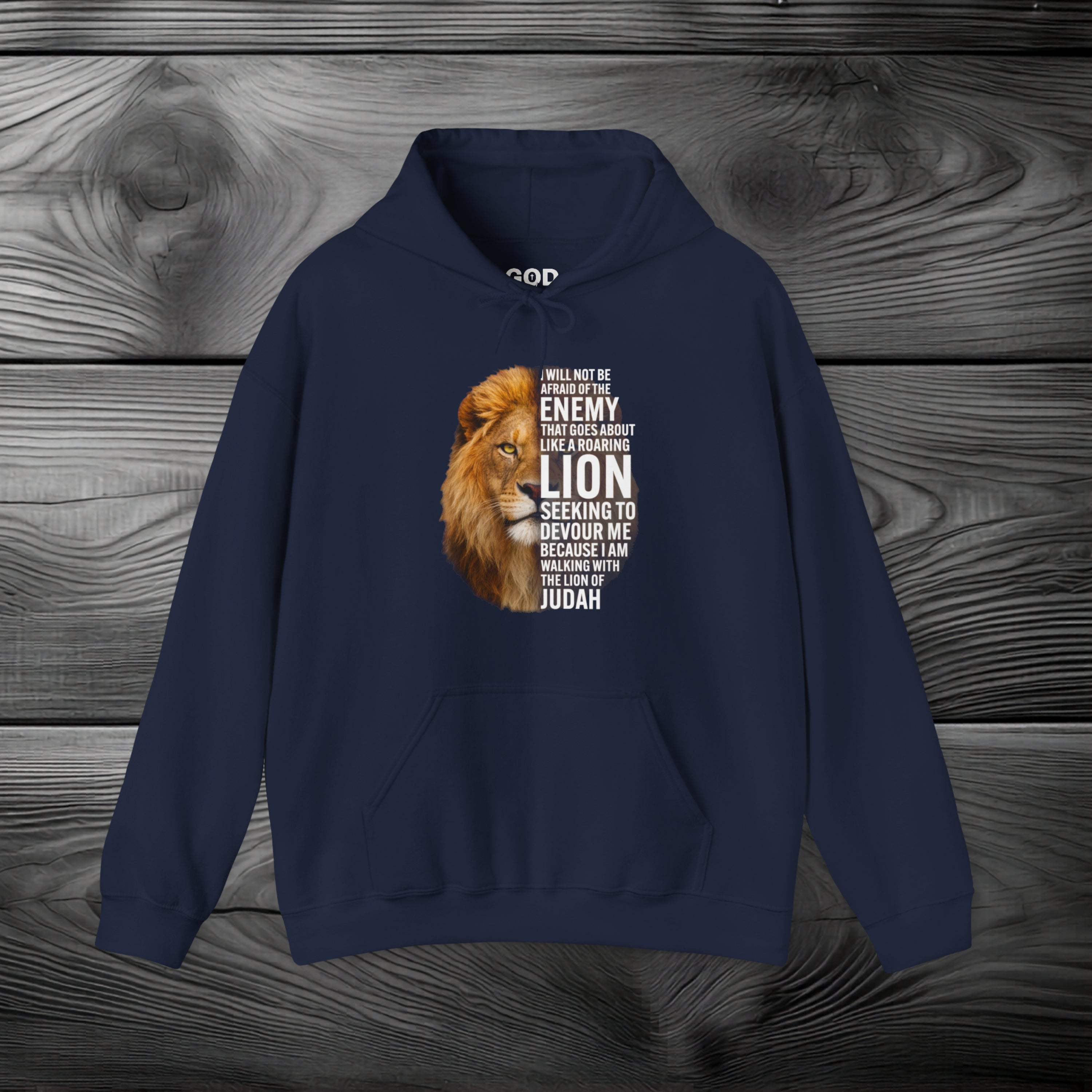 I Am Walking With the Lion of Judah Pullover Hoodie