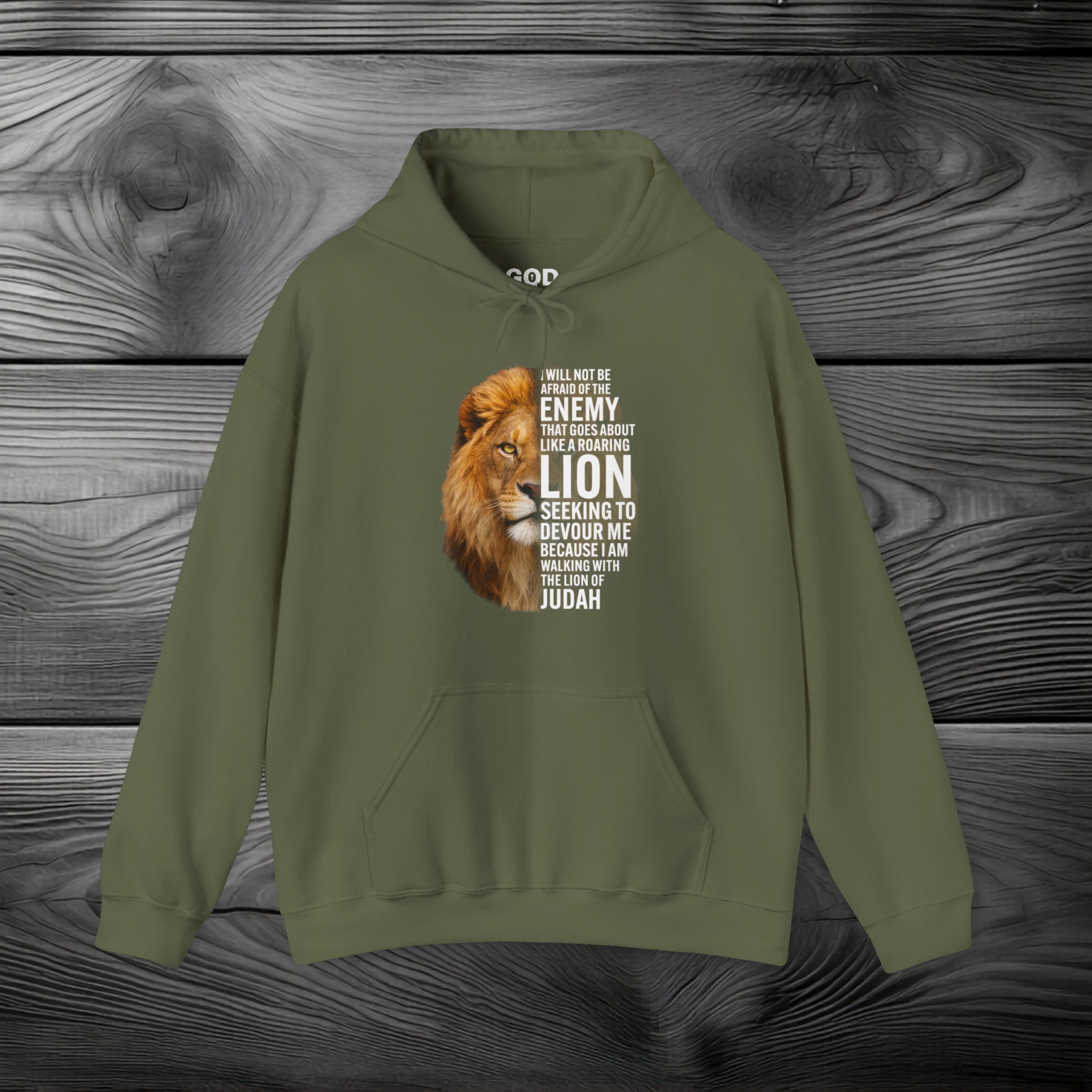 I Am Walking With the Lion of Judah Pullover Hoodie