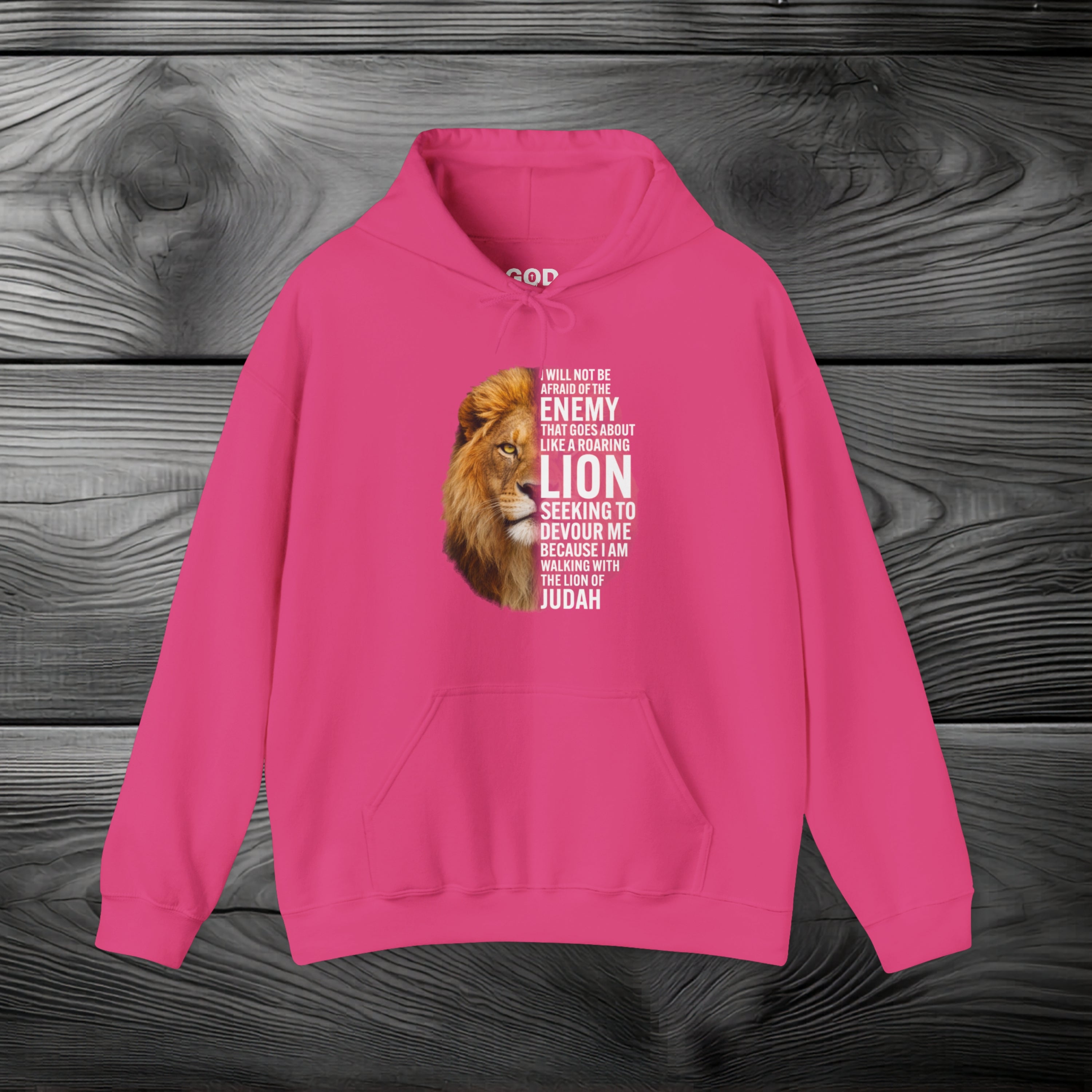 I Am Walking With the Lion of Judah Pullover Hoodie