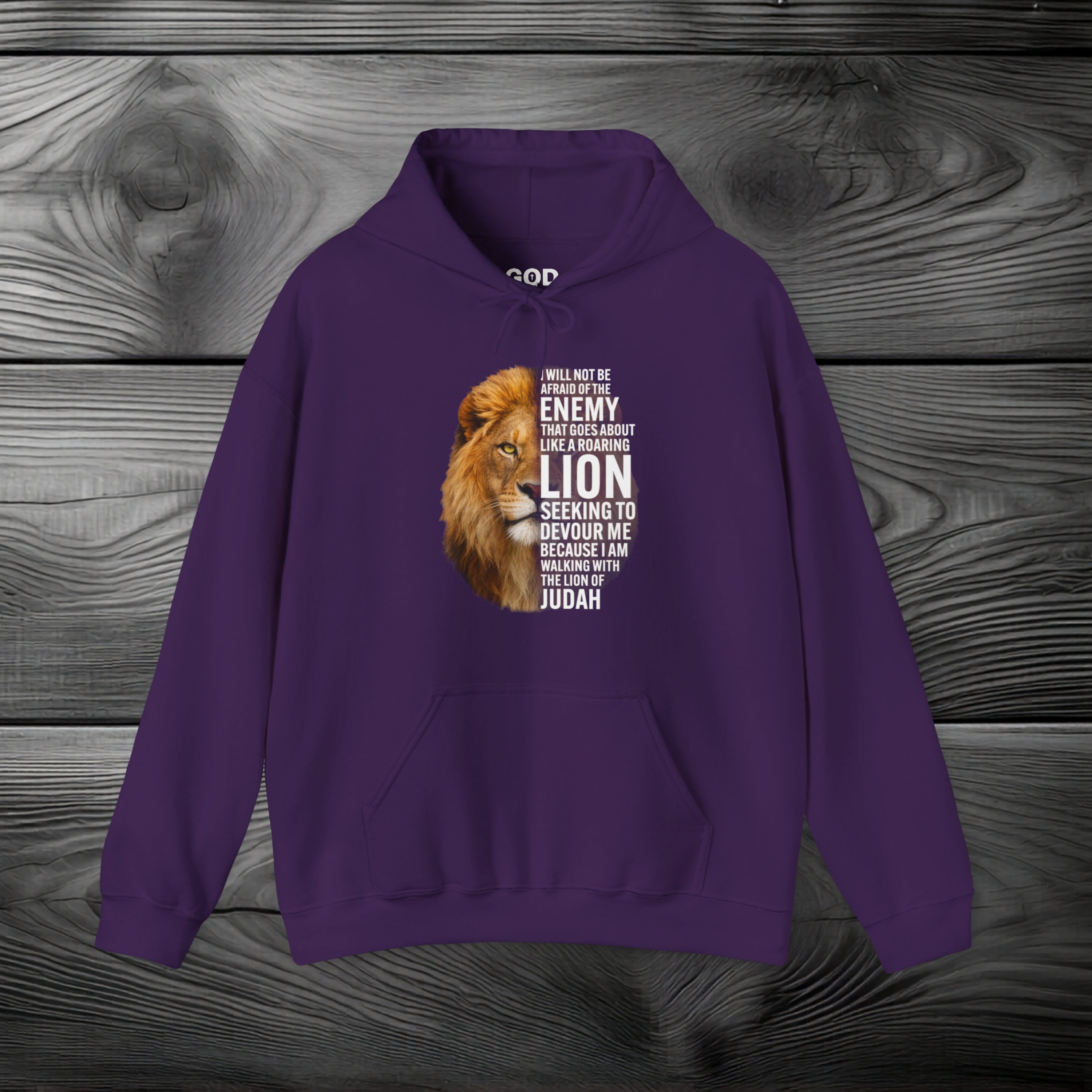 I Am Walking With the Lion of Judah Pullover Hoodie
