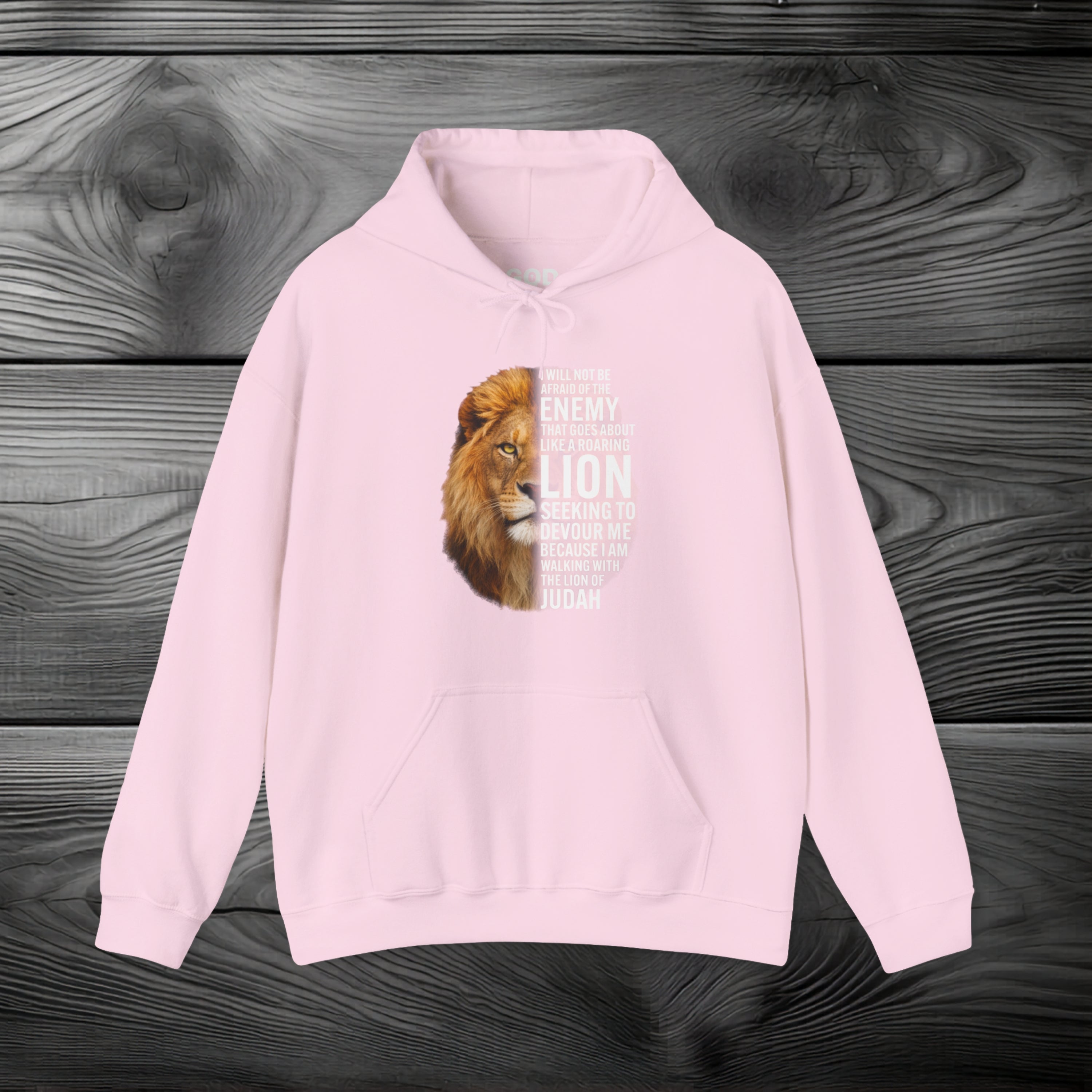 I Am Walking With the Lion of Judah Pullover Hoodie
