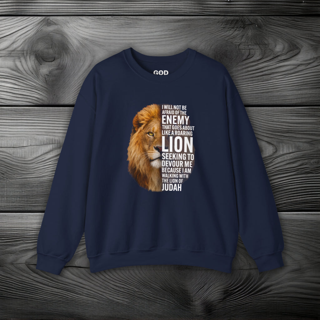 I Am Walking With the Lion of Judah Crewneck Sweatshirt